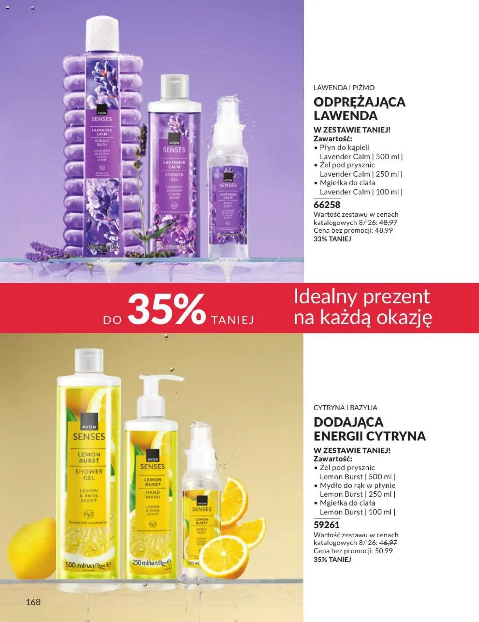 Avon Katalog 8 2026 od 01.08.2026 | Strona: 168 | Produkty: Cytryna, Mydło, Żel pod prysznic, Lawenda