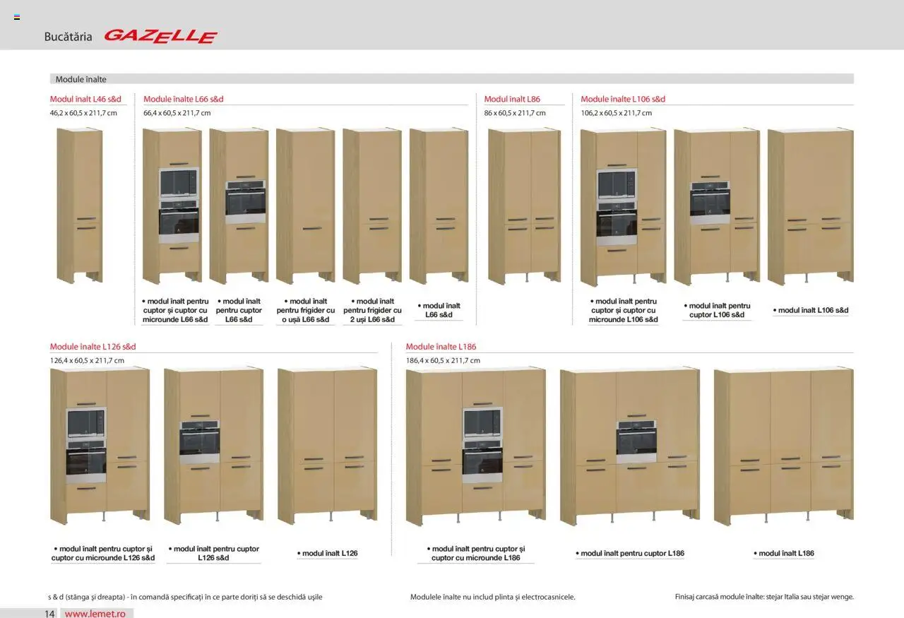 Noul catalog Lem’s – valabil de la 17.11.2023 | Pagină: 14 | Produse: Carcasă, Cuptor, Cuptor Cu Microunde, Ușă