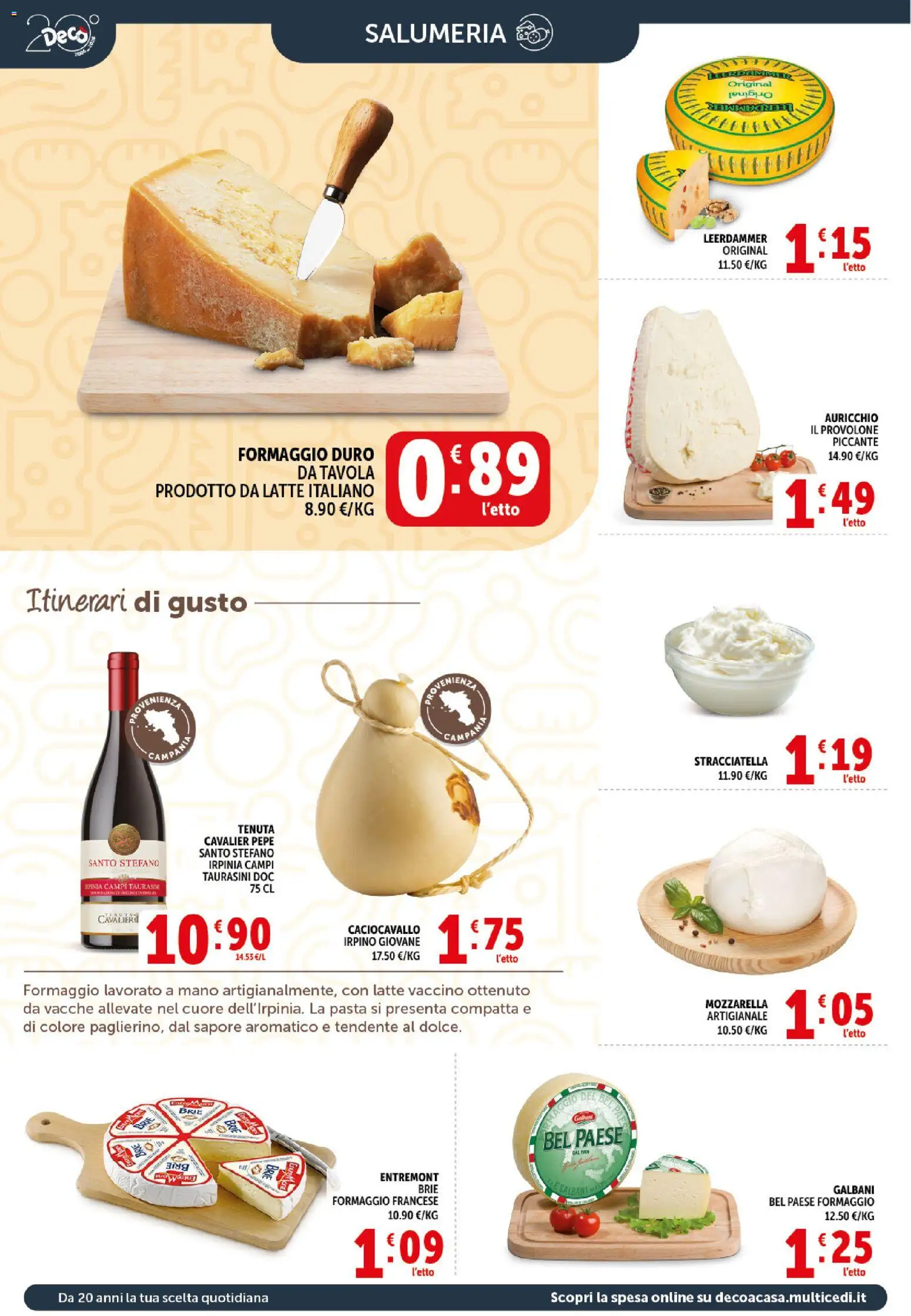 Volantino Decò del 11.05.2026 | Pagina: 2 | Prodotti: Pepe, Mozzarella, Latte, Pasta