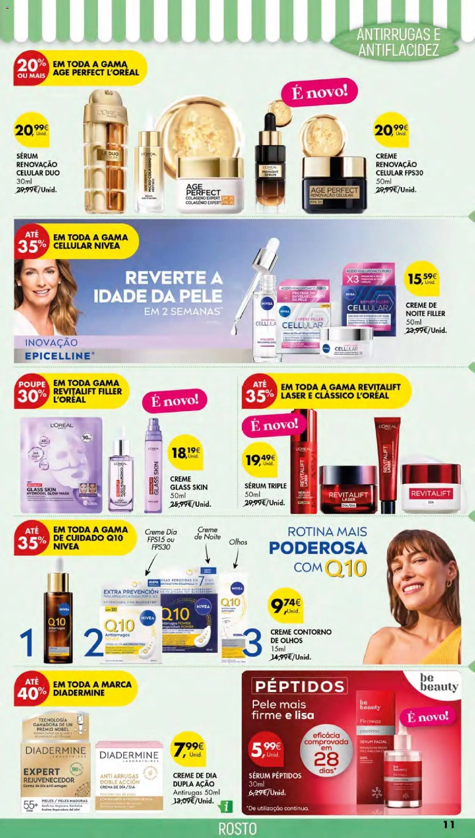 Pingo Doce Especial Beleza 2026 Açores │ válido de 23/07/2026 | Página: 11 | Produtos: Sérum, Colágeno, Creme