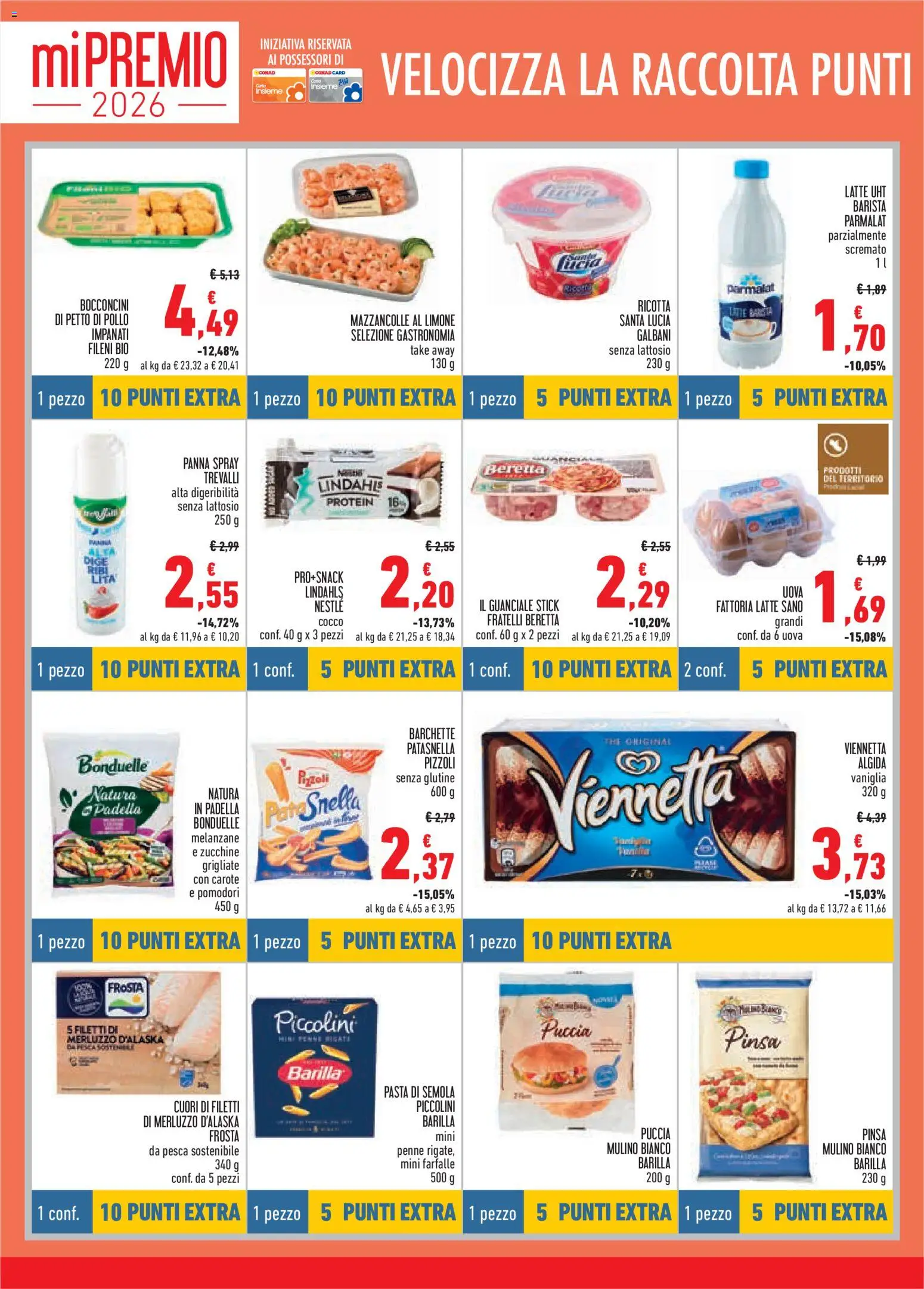 Volantino Conad del 16/07/2026 | Pagina: 6 | Prodotti: Latte, The, Ricotta, Penne
