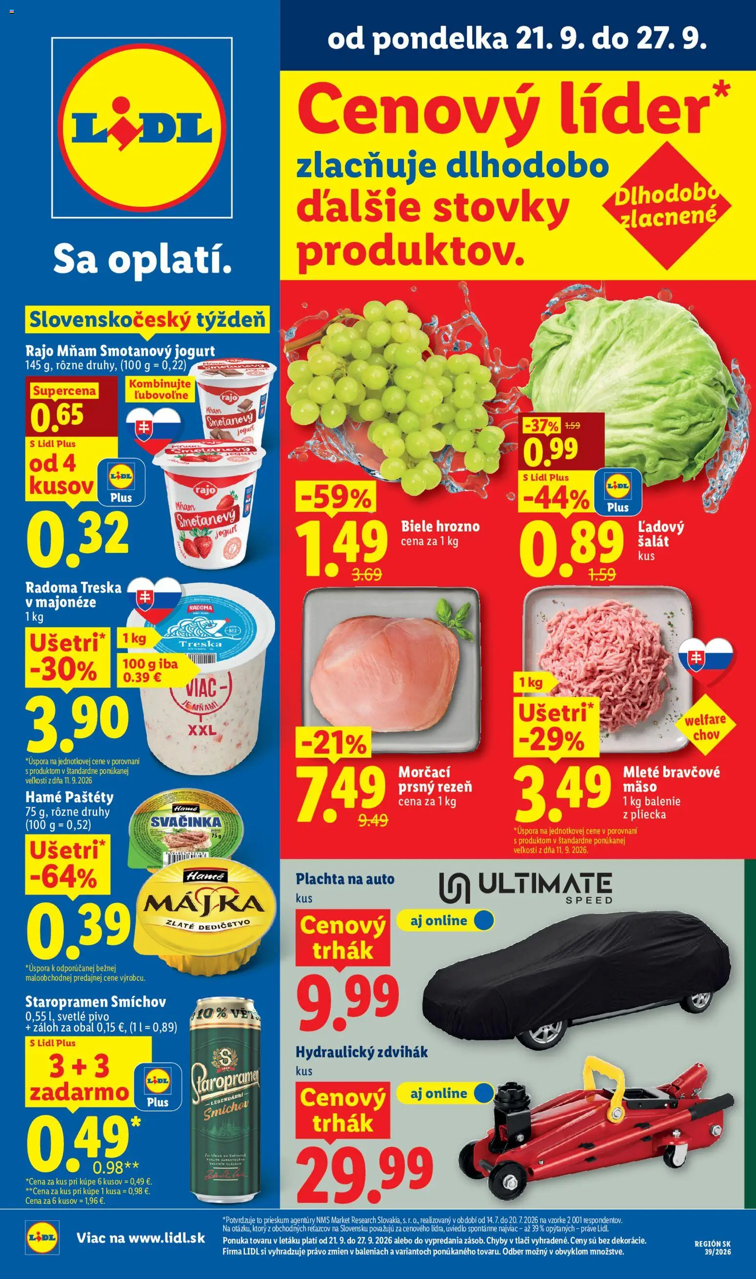 Lidl Pondelok, 21 Septembra Akcie a Zľavy