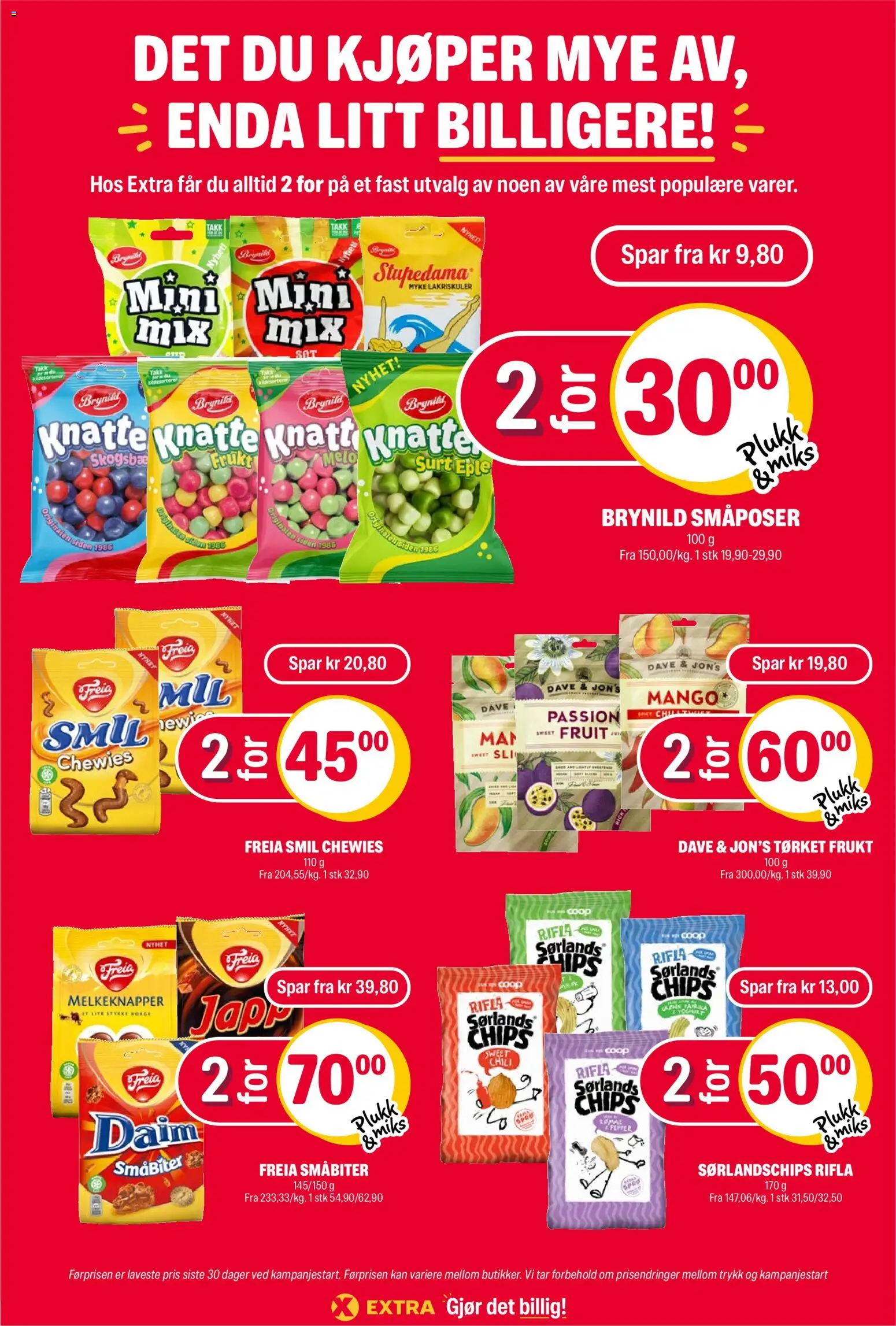 {H1} | Side: 25 | Produkter: Ved, 1, Sørlandschips, Tørket frukt