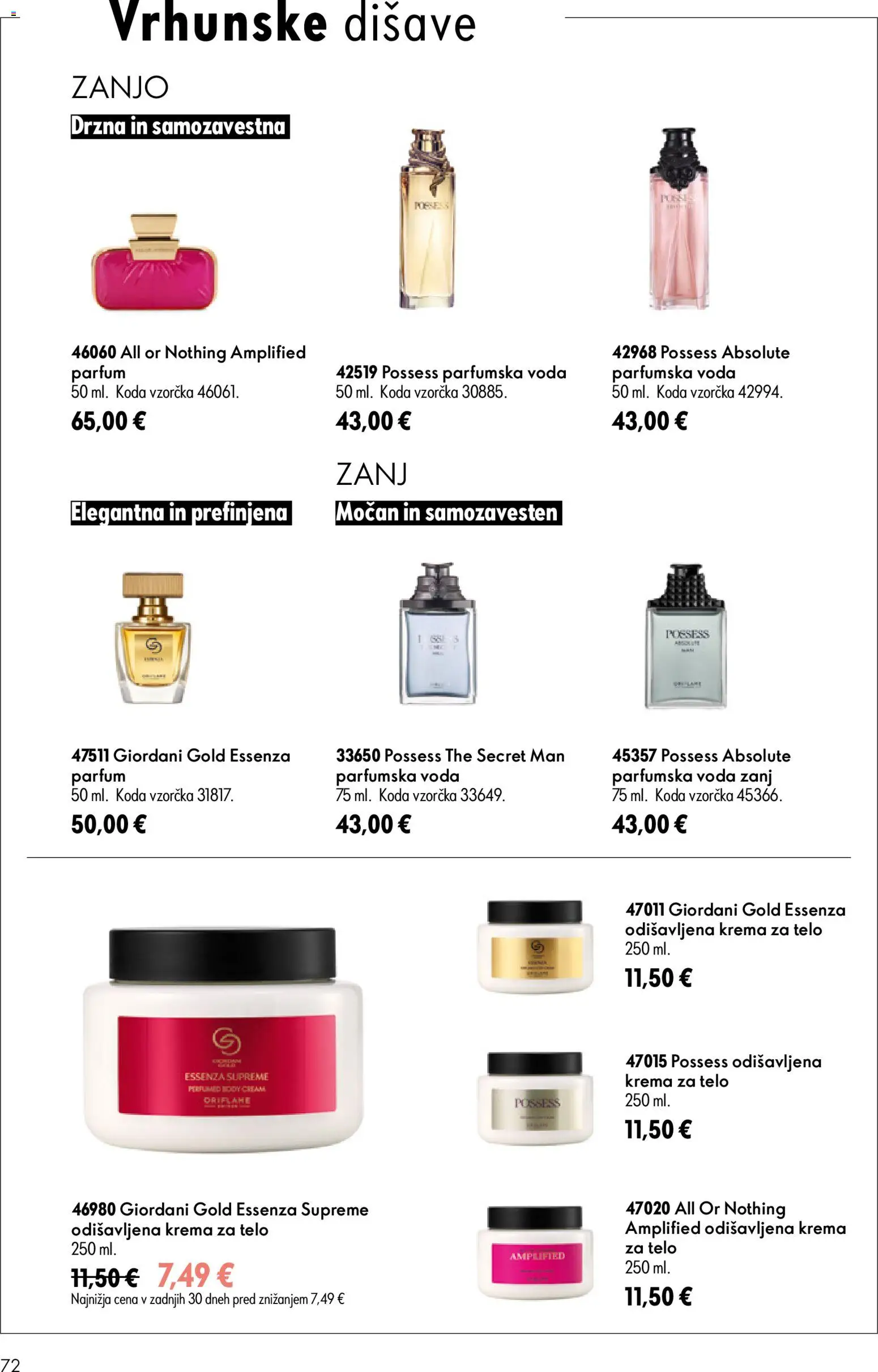 Novi Oriflame katalog ponudbe – veljaven od 05.08.2026 | Stran: 72