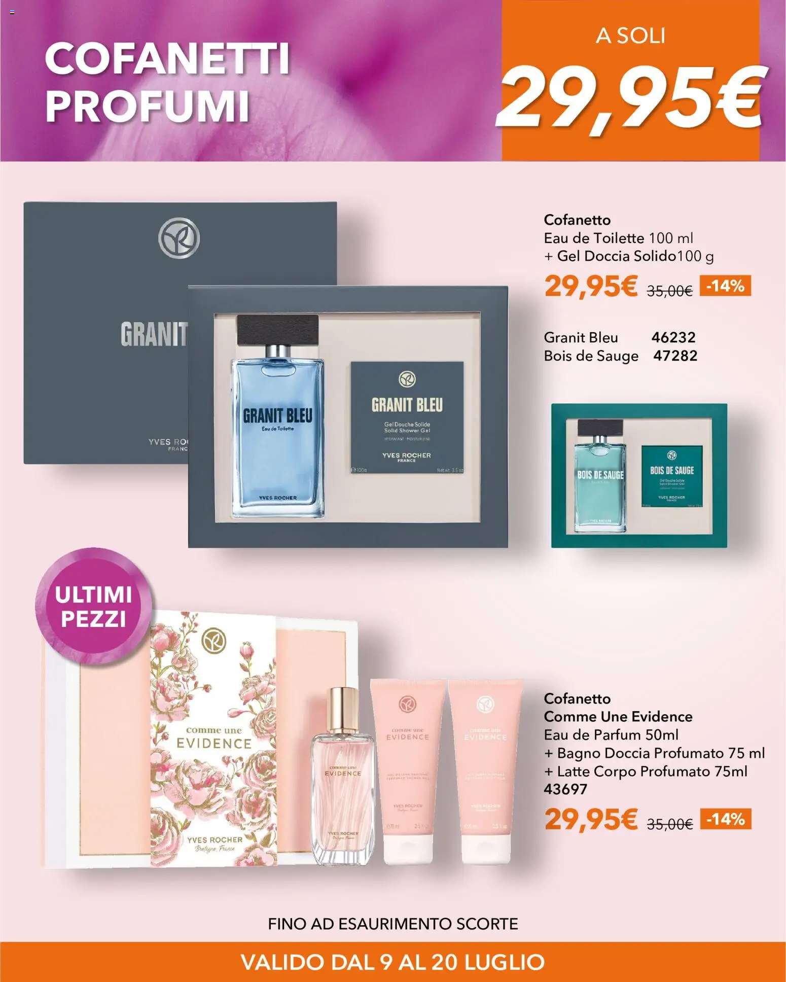 Volantino Yves Rocher del 09/07/2026 | Pagina: 13 | Prodotti: Latte, Bagno, Doccia