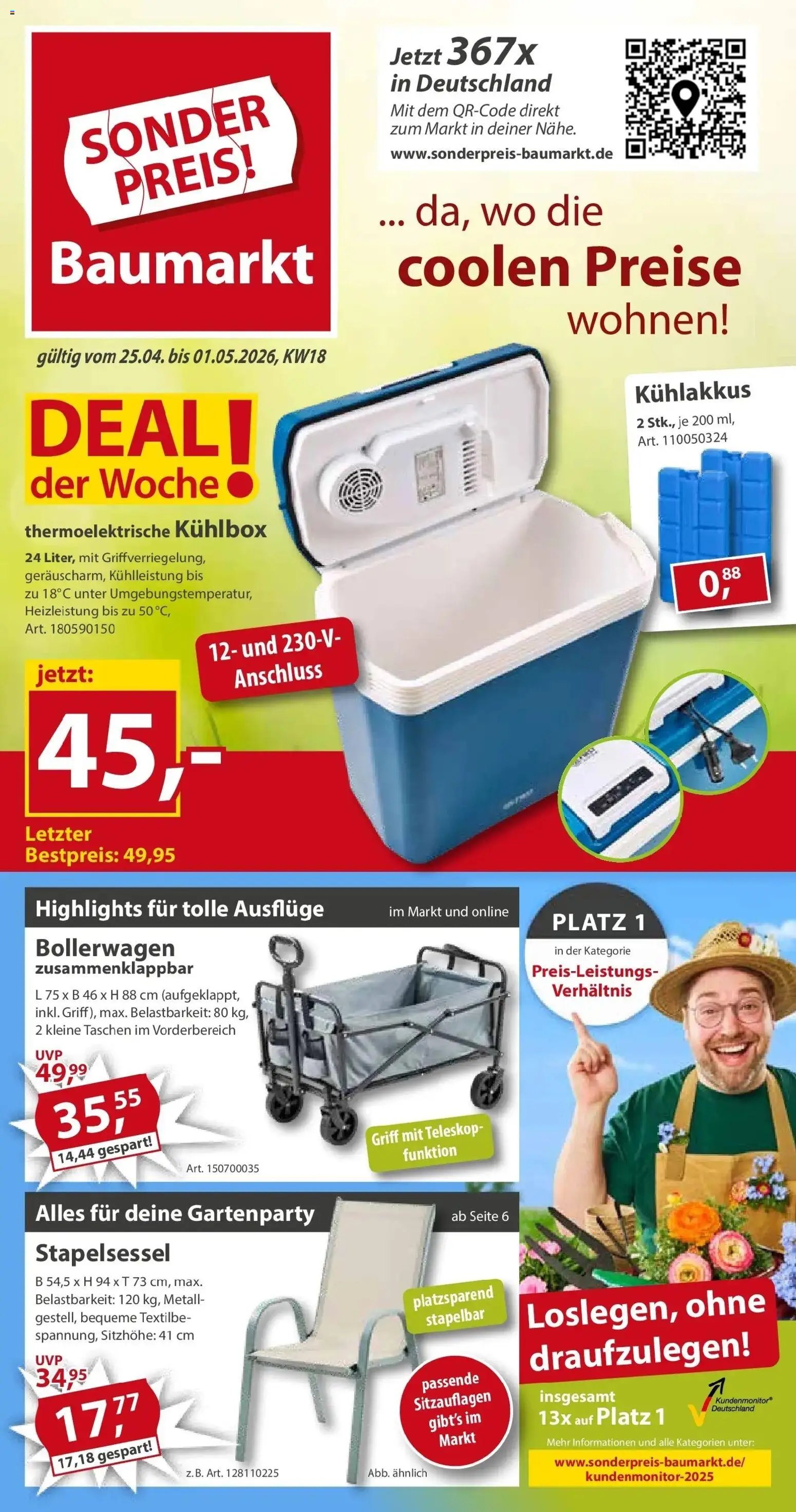 Sonderpreis Baumarkt Aktuelle Angebote – gültig ab 25.04.2026 | Seite: 1
