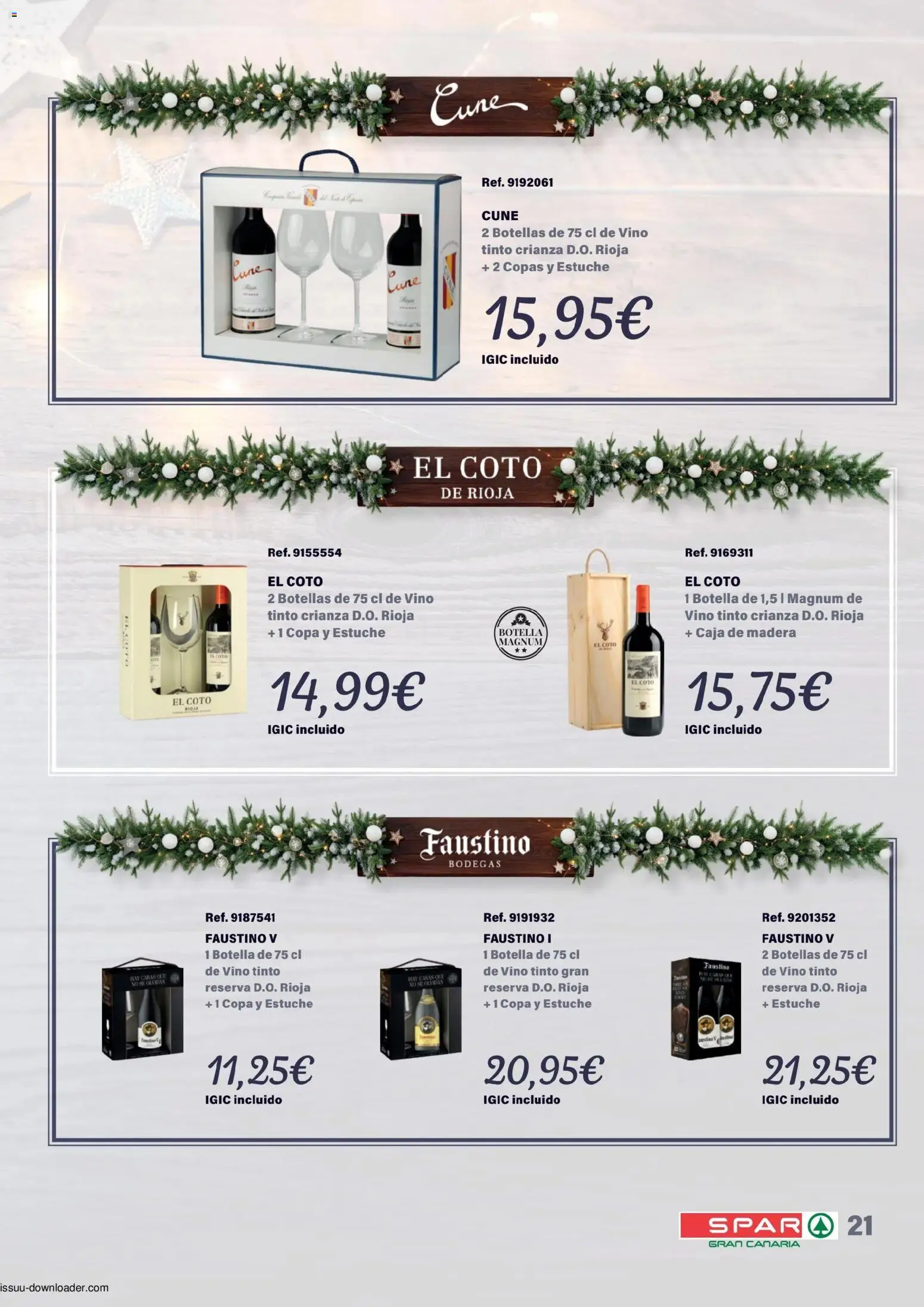 Spar Cestas y Lotes │ válido desde el 30/10/2026 | Página: 21 | Productos: Vino tinto, Vino, Magnum, Caja