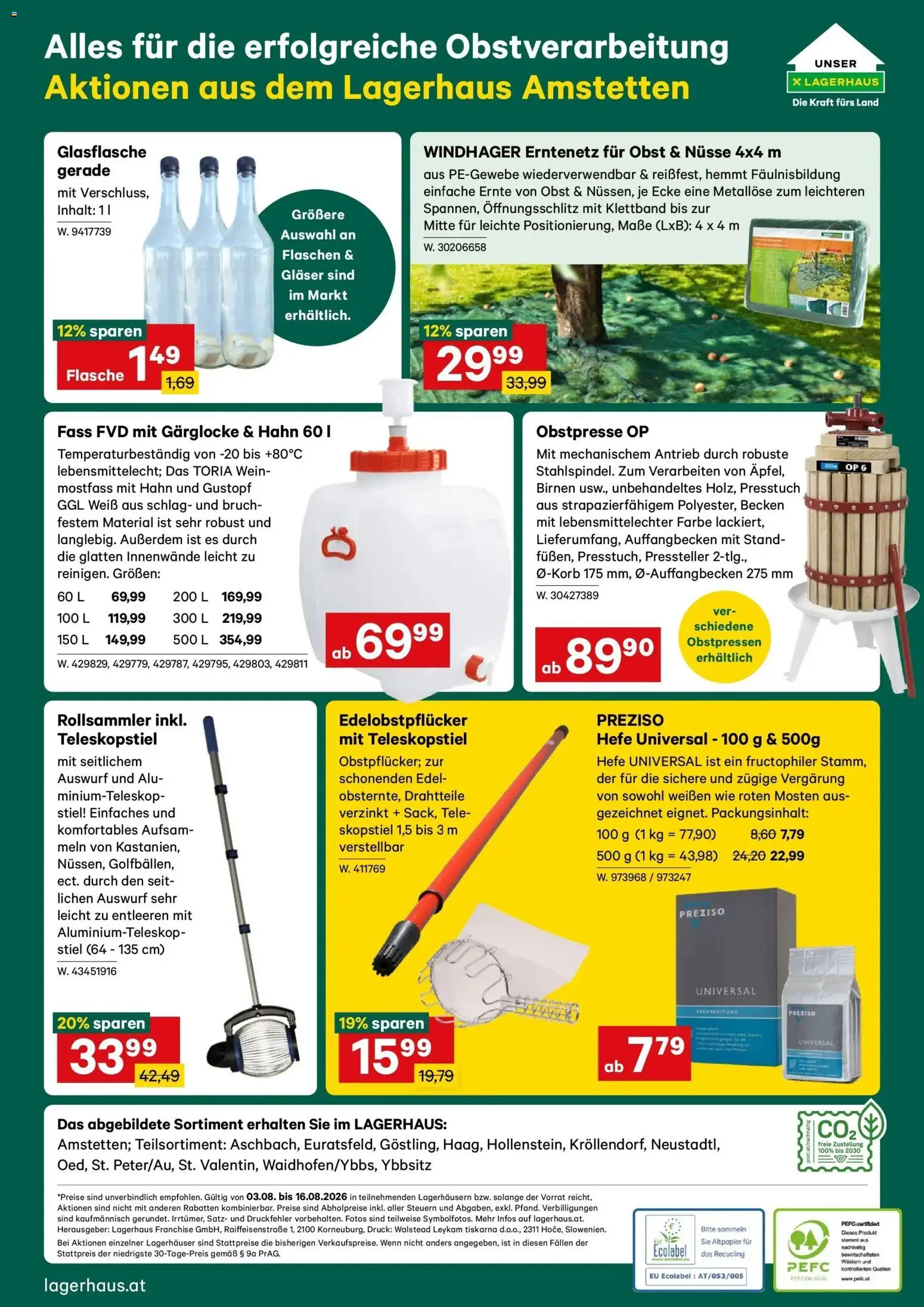 Lagerhaus Wochen Angebote gültig ab 03.08.2026 | Seite: 6 | Produkte: Nüsse, Obst, Wein