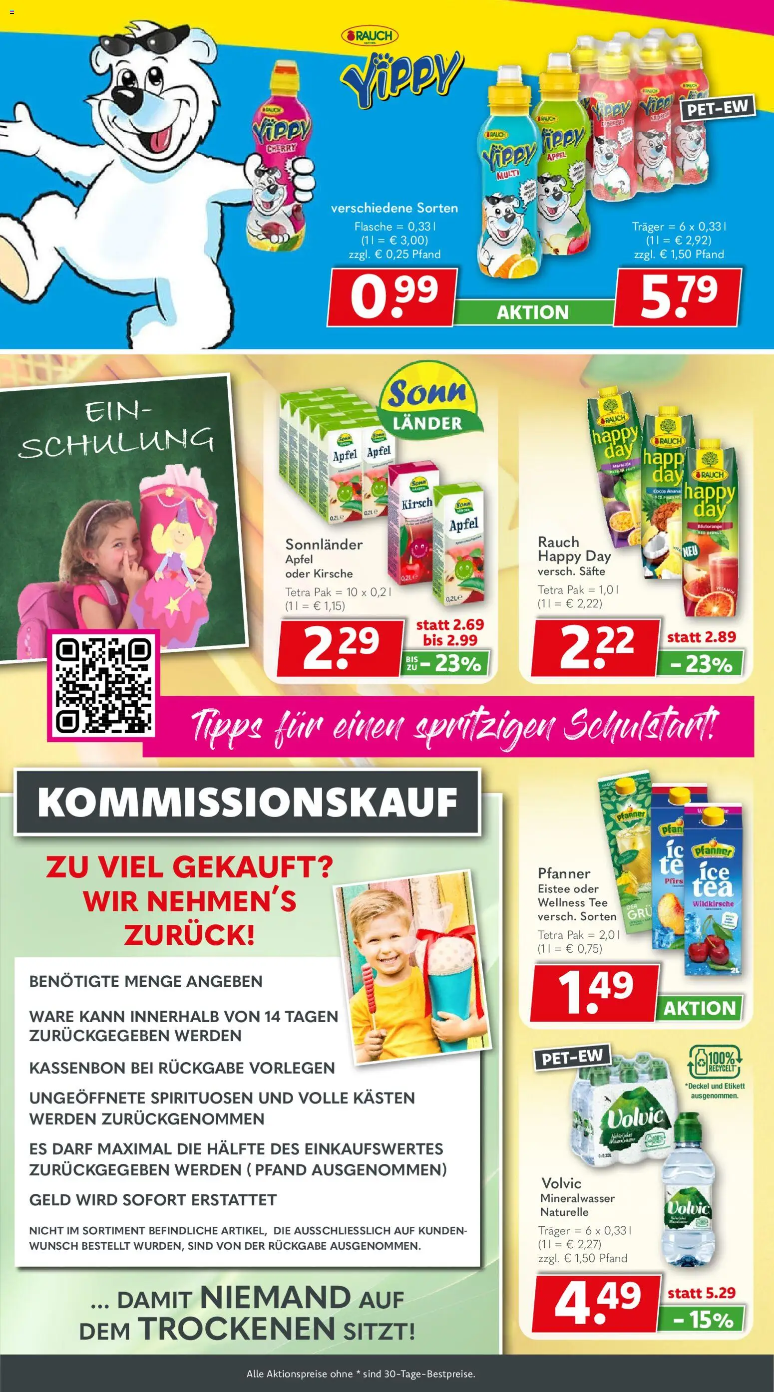 Getränkeland Prospekt – gültig ab 17.08.2026 | Seite: 6 | Produkte: Äpfel, Pfanner eistee, Tee, Volvic