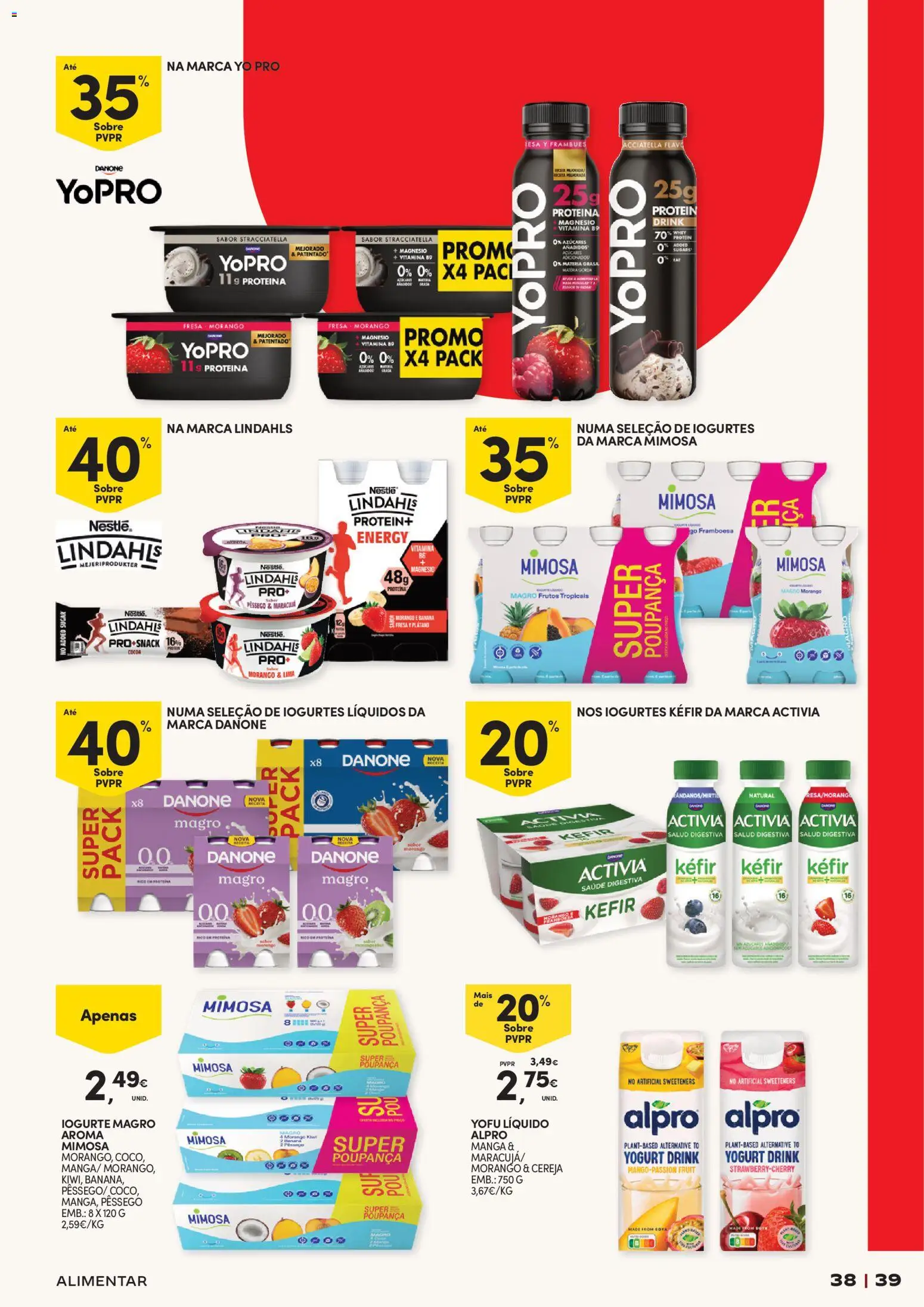 Continente - Férias de Verão  Abre espaço para a distração │ válido de 23/06/2026 | Página: 39 | Produtos: Cereja, Iogurte, Nestlé, Proteina
