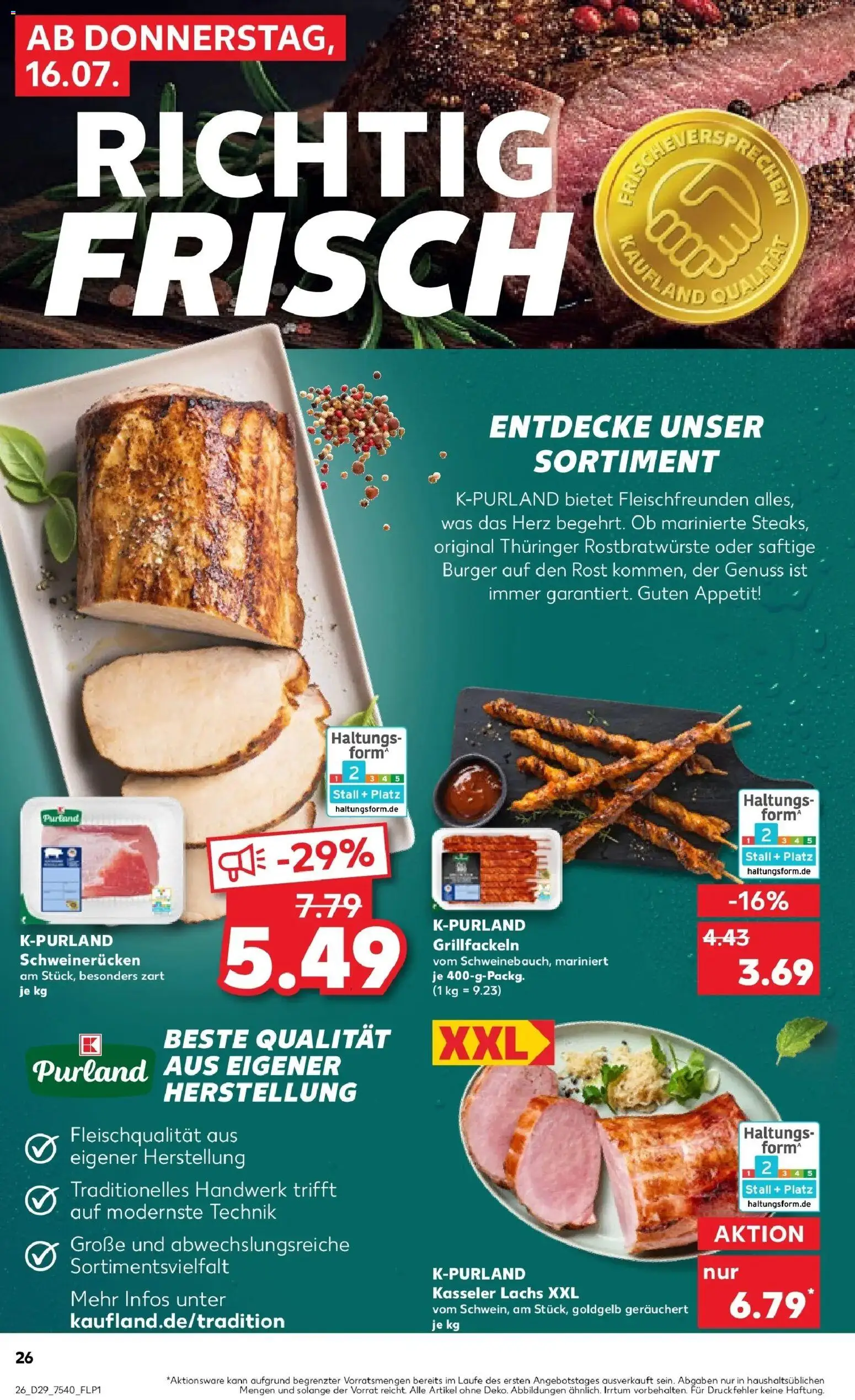 Kaufland Prospekt Sonneberg – gültig ab 13.07.2026 | Seite: 35 | Produkte: Burger, Lachs, Schweinerucken
