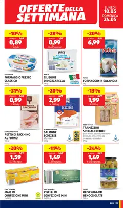 Anteprima del volantino IL TAGLIERE DEL RE PETTO DI TACCHINO AL FORNO, Petto di tacchino al forno, 100 g valido a partire dal 18.05.2026 | Pagina: 19 | Prodotti: Arrosto, Prosciutto, Tagliere, Crescenza