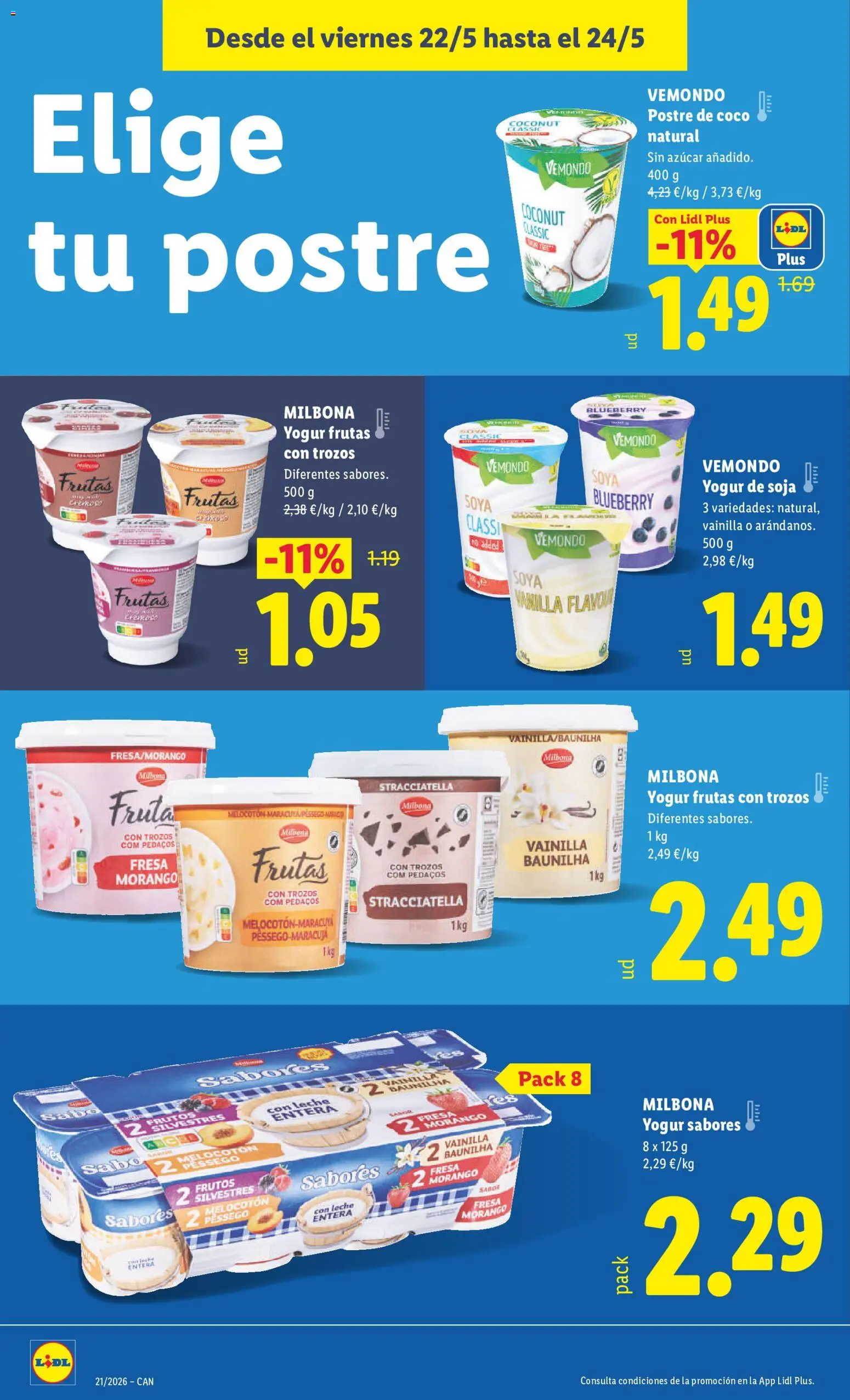 Lidl folleto │ válido desde el 18.05.2026 | Página: 26 | Productos: Leche, Yogur, Τυρόπιτα