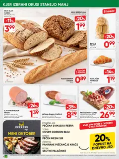 Tuš katalog akcije – veljaven od 30.09.2026 | Stran: 10 | Izdelki: Pršut, Hlebec, Palačinke, Kruh