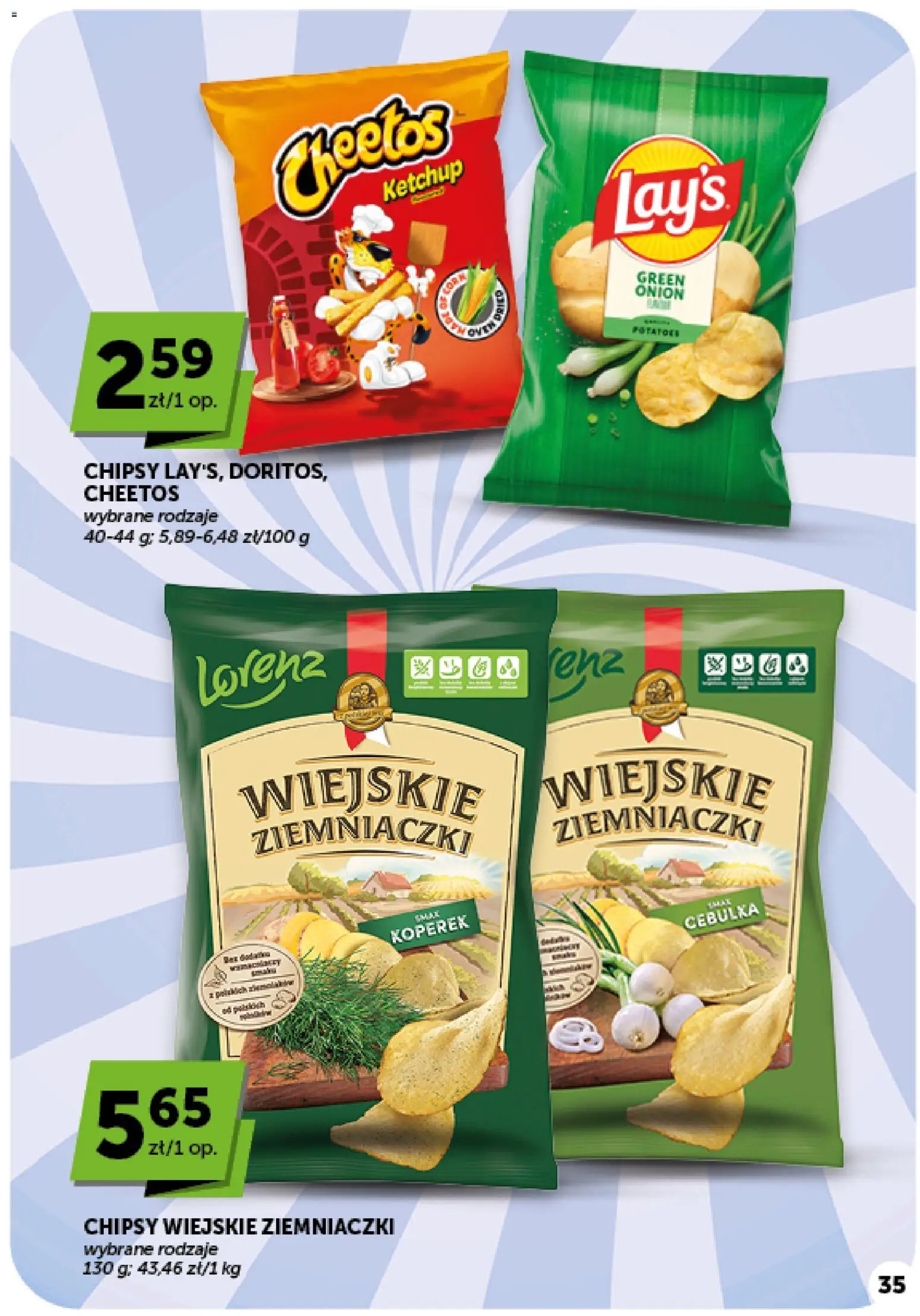 Euro Sklep gazetka od 01.10.2026 | Strona: 35 | Produkty: Koperek, Chipsy, Ketchup, Ziemniaczki