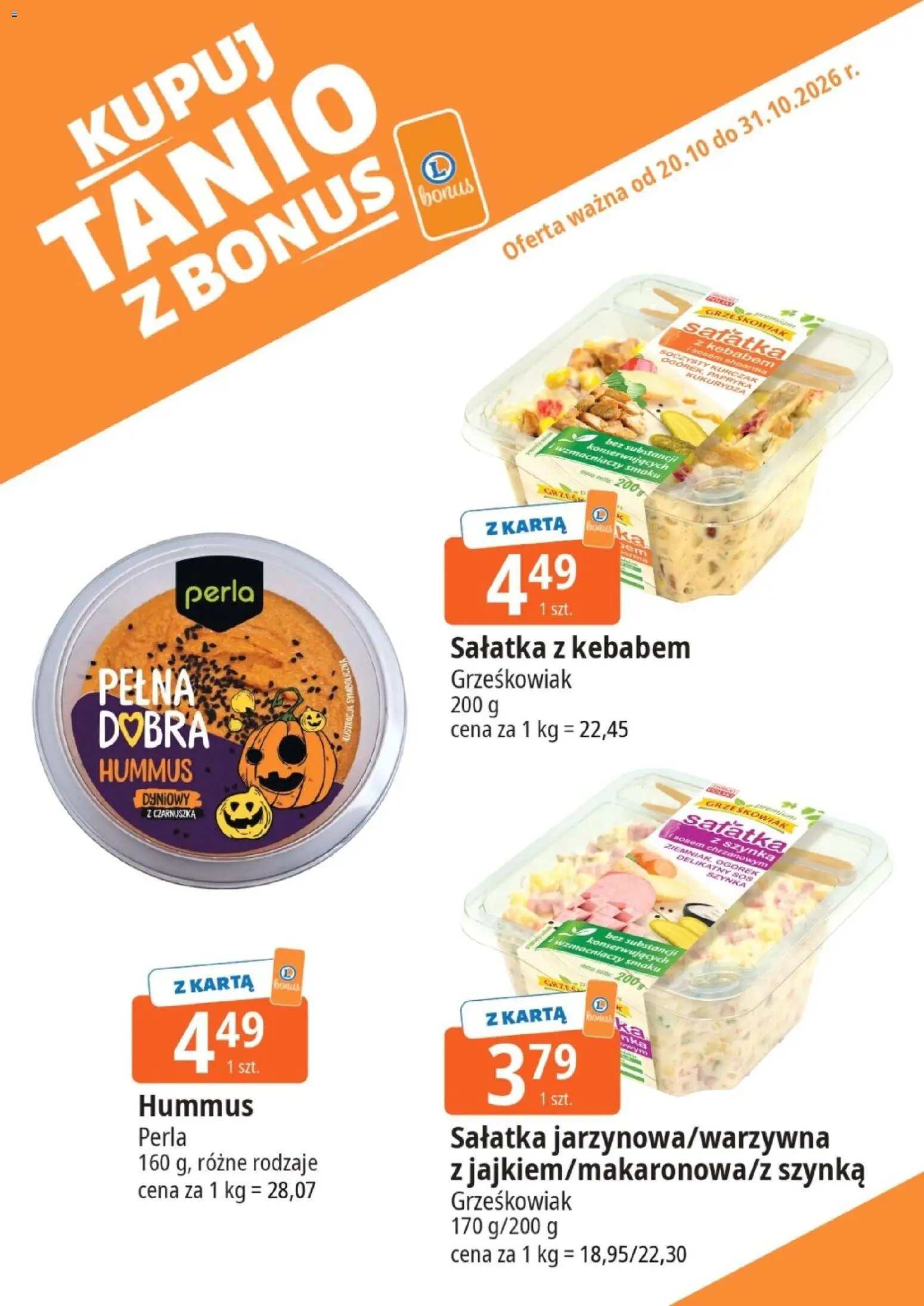 E.Leclerc gazetka - Kupuj Tanio Z Bonus od 20.10.2026 | Strona: 6 | Produkty: Karta, Czarnuszka, Kukurydza, Sos
