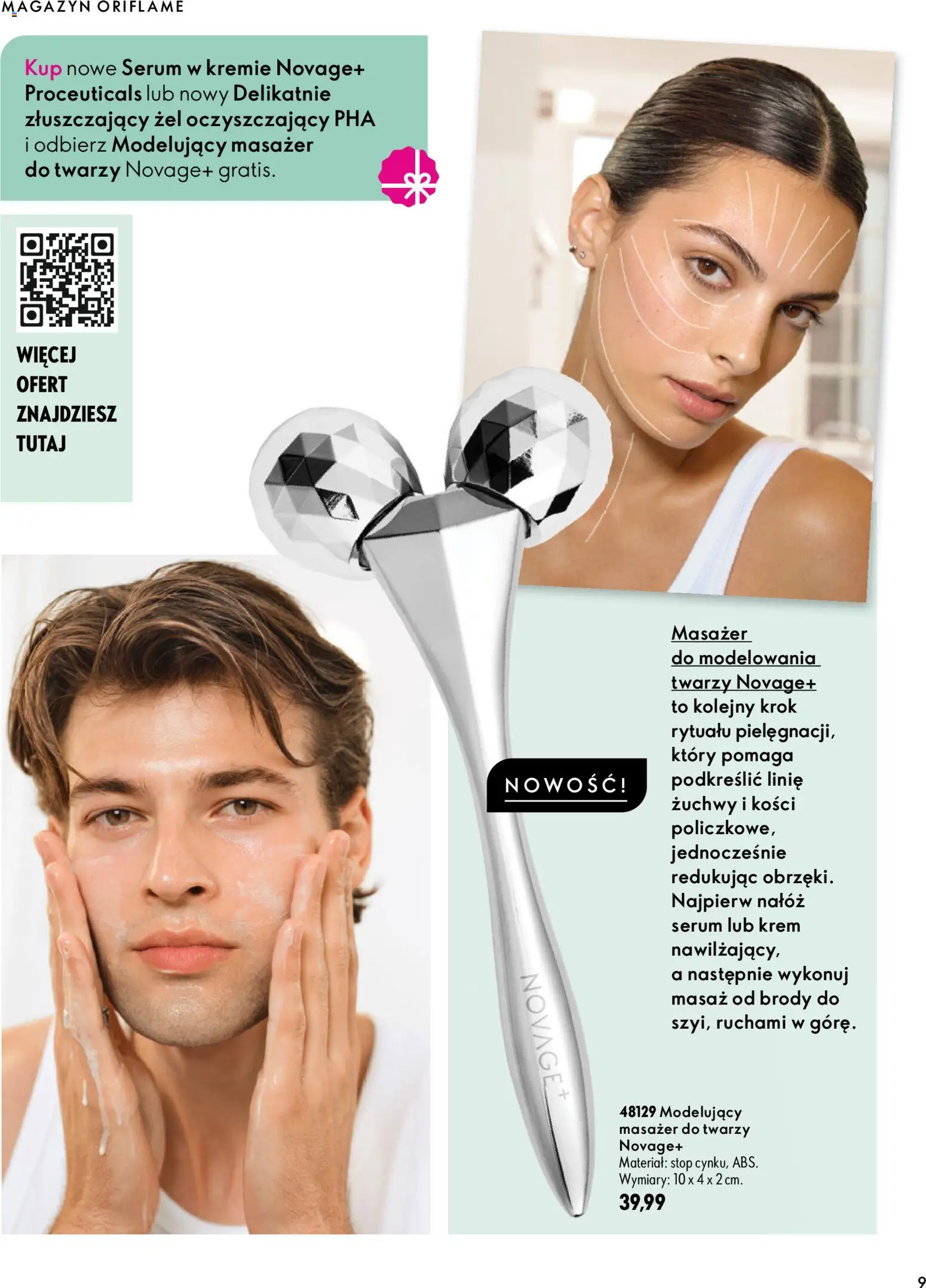 Oriflame Katalog 14 2026 od 30.09.2026 | Strona: 9 | Produkty: Masażer, Masażer do twarzy, Krem