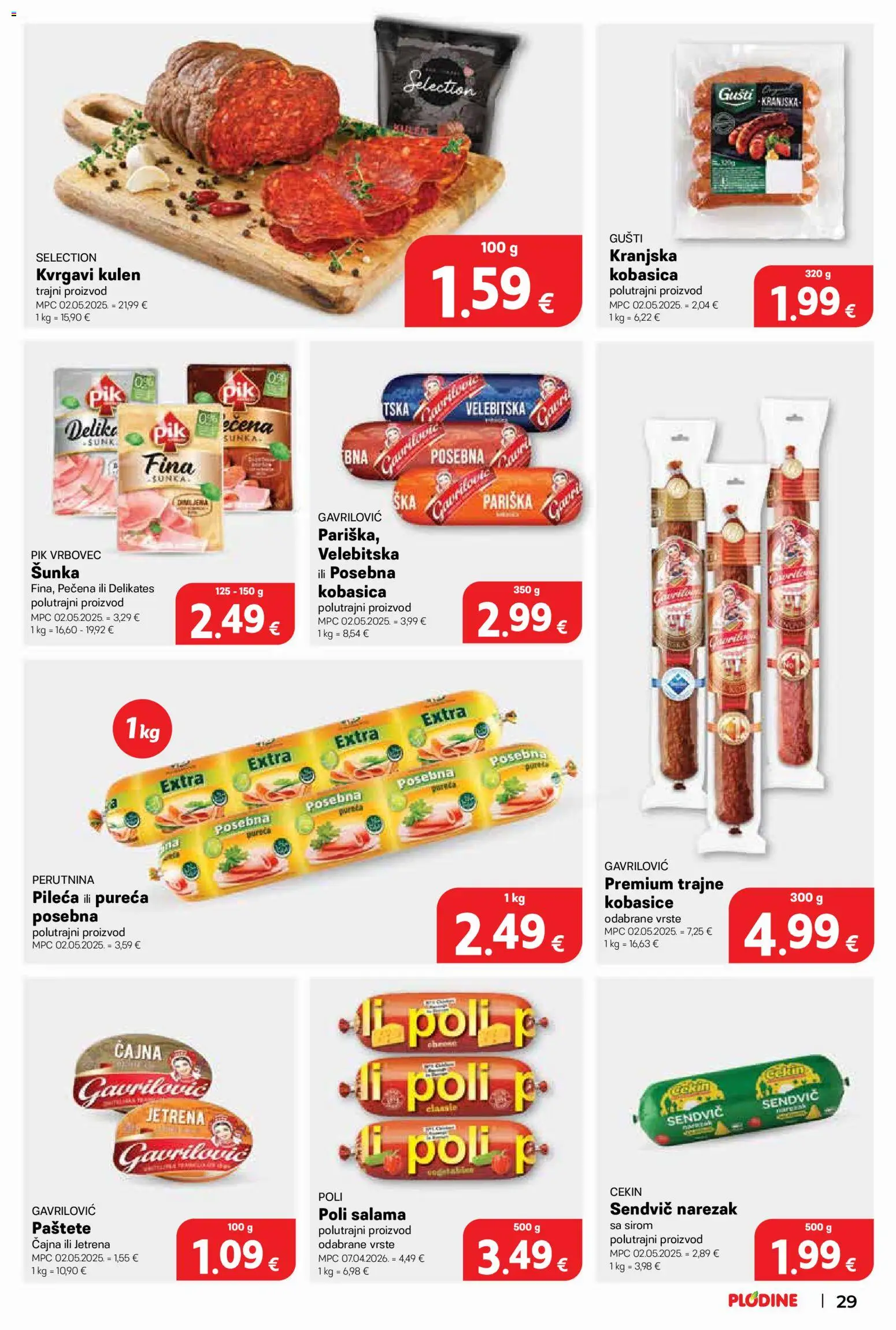 Plodine katalog | vrijedi od 03.06.2026 | Stranica: 29