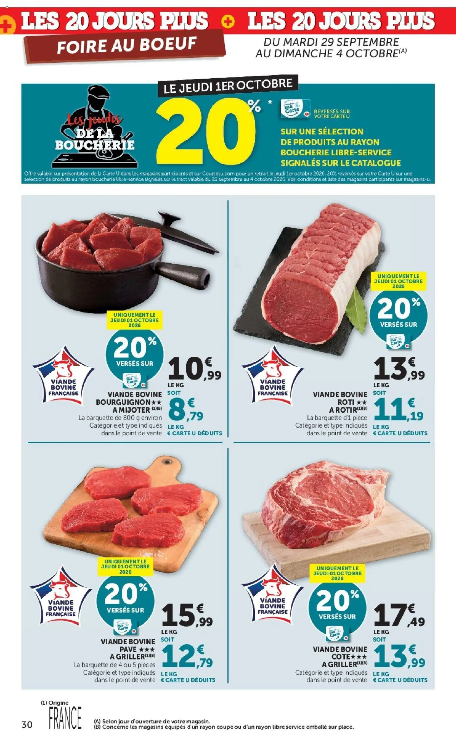 {H1} | Page: 30 | Produits: Viande, Viande bovine