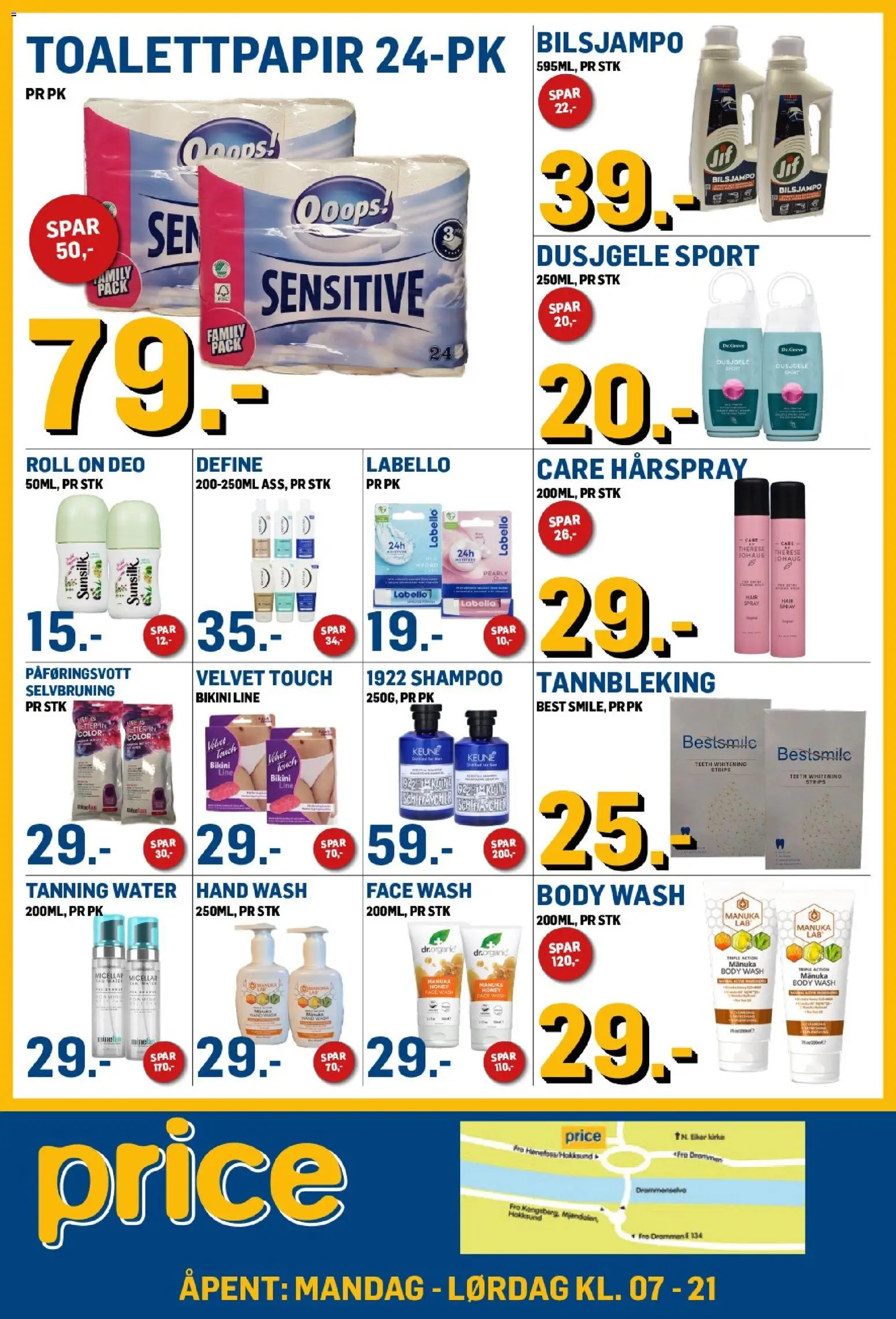 {H1} | Side: 4 | Produkter: Toalettpapir, Selvbruning, 1, Hårspray