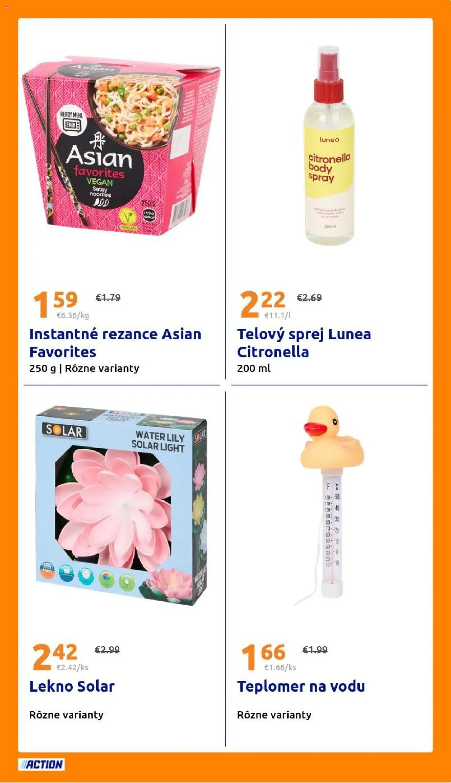 Nové Action akcie – leták je platný od 01.07.2026 | Strana: 23 | Produkty: Teplomer, Rezance