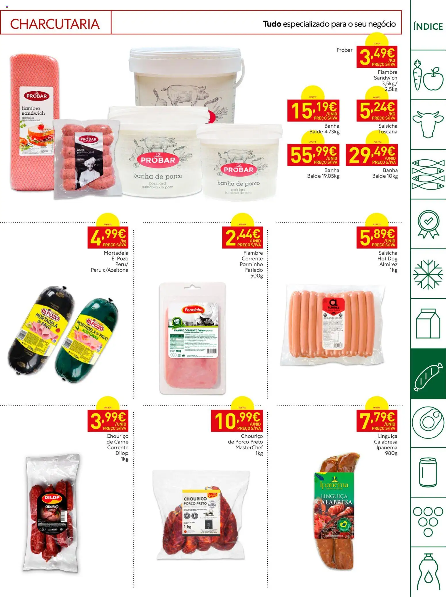 Recheio Horeca Madeira │ válido de 11/08/2026 | Página: 13 | Produtos: Fiambre, Balde, Banha de porco, Chouriço