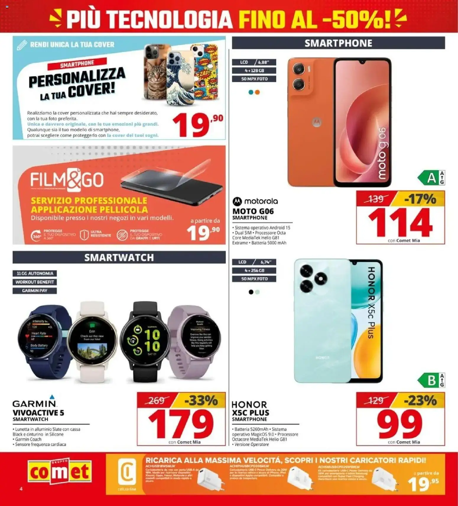 Nuovo Comet volantino attuale dal 16/10/2026 > offerte anteprima 🛍️ | Pagina: 4 | Prodotti: Porta, Smartphone, Pellicola, Batteria
