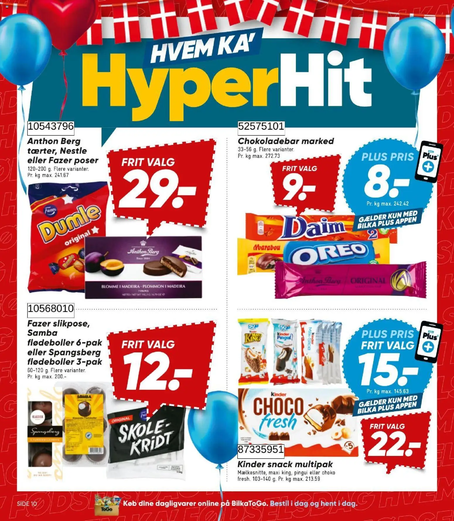 Bilka tilbudsavis – gyldig fra 14/08/2026 | Side: 10 | Produkter: Dagligvarer, Flødeboller, Oreo