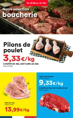Hmarket - Prévisualisation de Hmarket catalogue valide à partir de 17/08/2026 | Page: 2 | Produits: Poulet, Pilons, Côte de bœuf, Basse côte