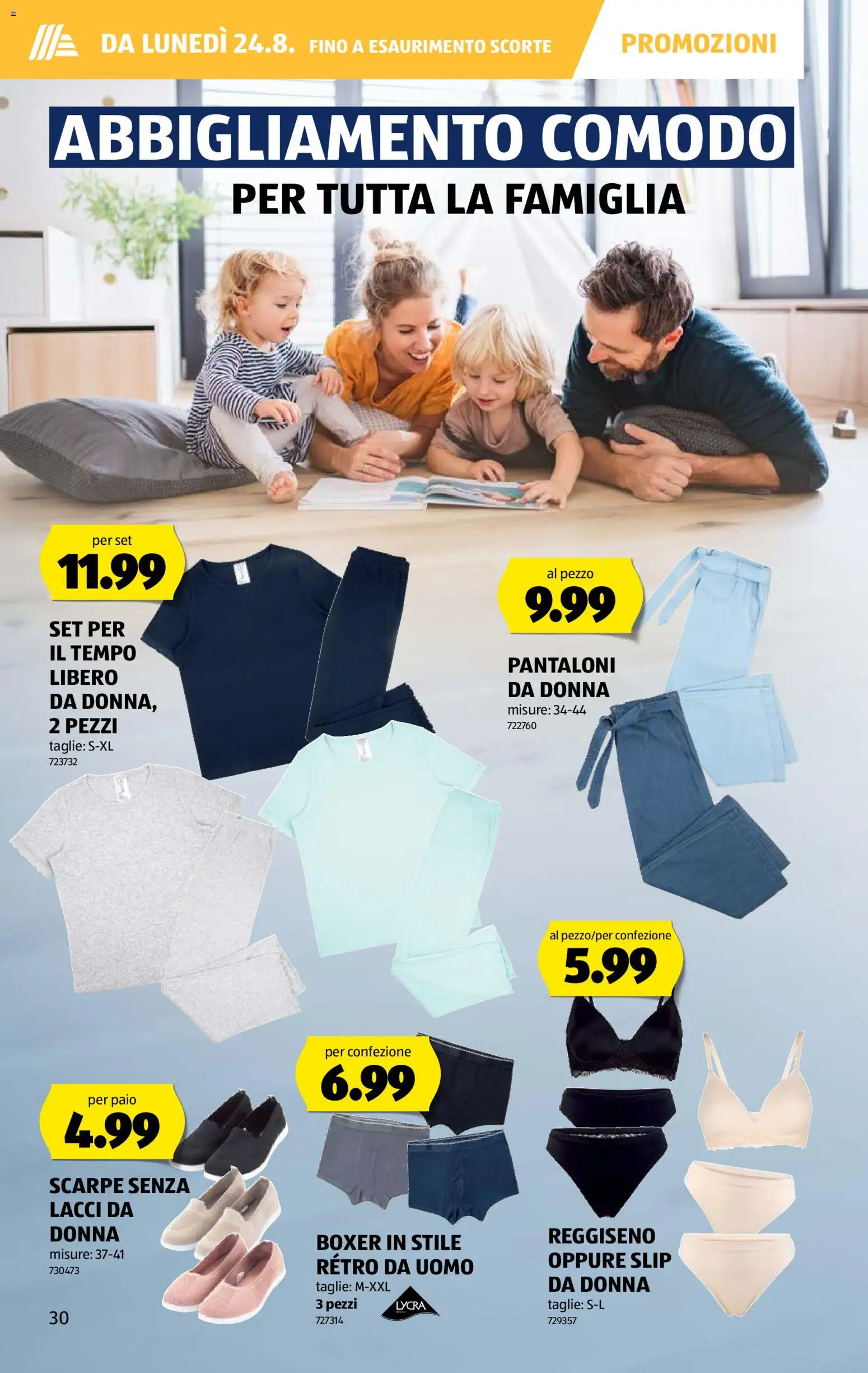 Aldi aktionen IT – gültig ab 20.08.2026 | Seite: 30 | Produkte: Slip, Boxer