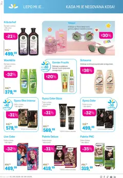 Lilly drogerie katalog - pregled Lilly drogerie kataloga - važi od 01.09.2026 | Strana: 18 | Proizvode: Garnier, Syoss, Naočare, Šampon