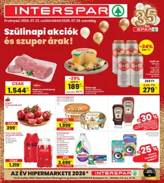 Interspar akciós újság - amely érvényes a következő dátumtól: 2026.07.23. | Oldal: 1