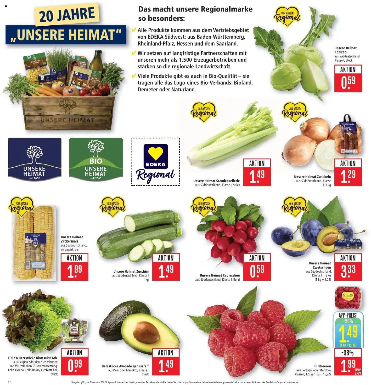Marktkauf Prospekt Schorndorf (ab 10.08.2026) » Angebote online | Seite: 4 | Produkte: Himbeeren, Avocado, Zwiebeln, Zucchini