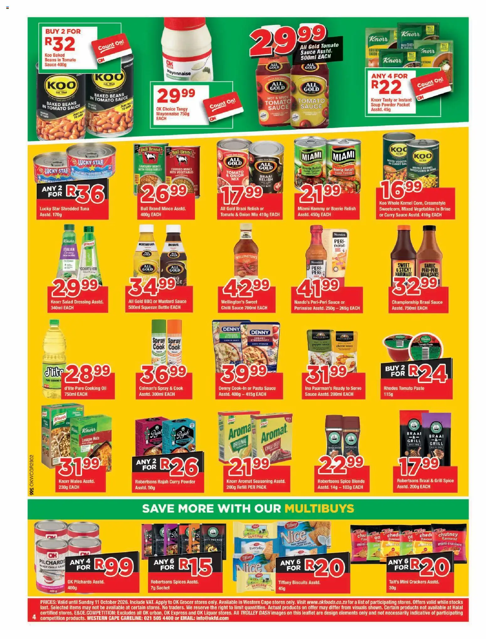 New OK Foods catalogue – valid from 23/09/2026 | Page: 4 | Products: Beef, Mustard, Curry powder, Sauce