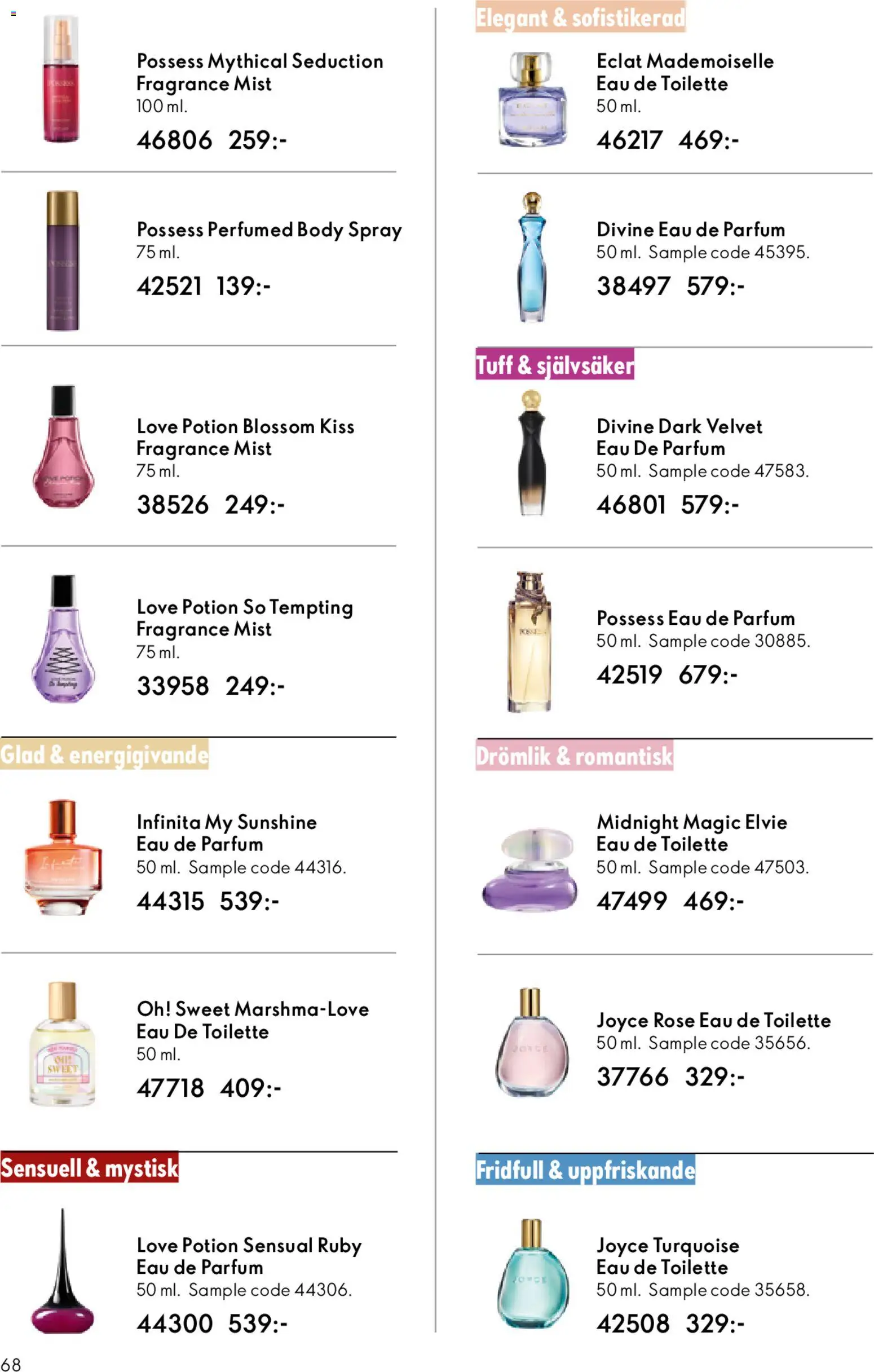 Oriflame reklamblad aktuell från 01.04.2026 | Sida: 68 | Produkter: Eau de toilette