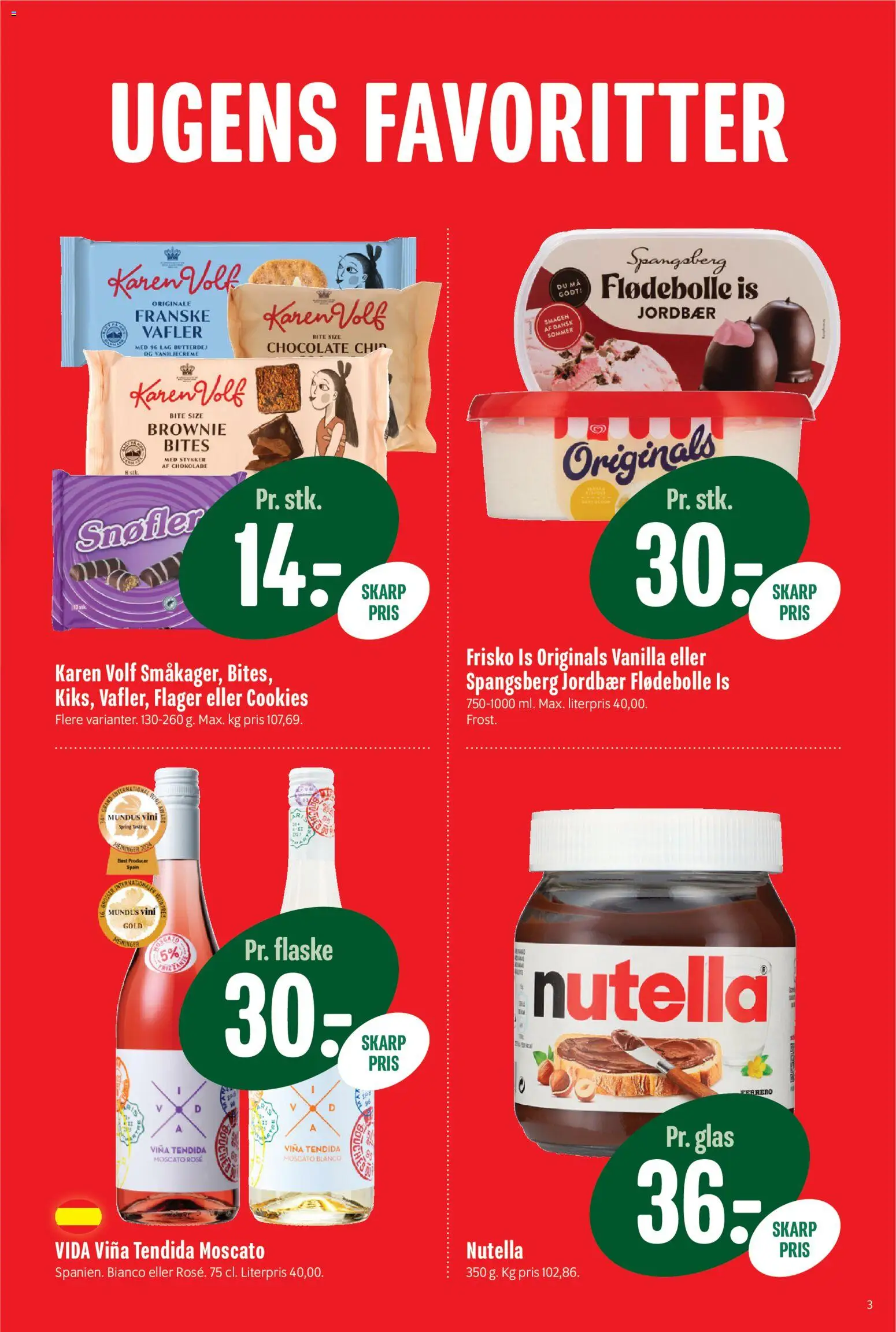 Min Købmand tilbudsavis – gyldig fra 24/07/2026 | Side: 3 | Produkter: Butterdej, Cookies, Flager, Nutella