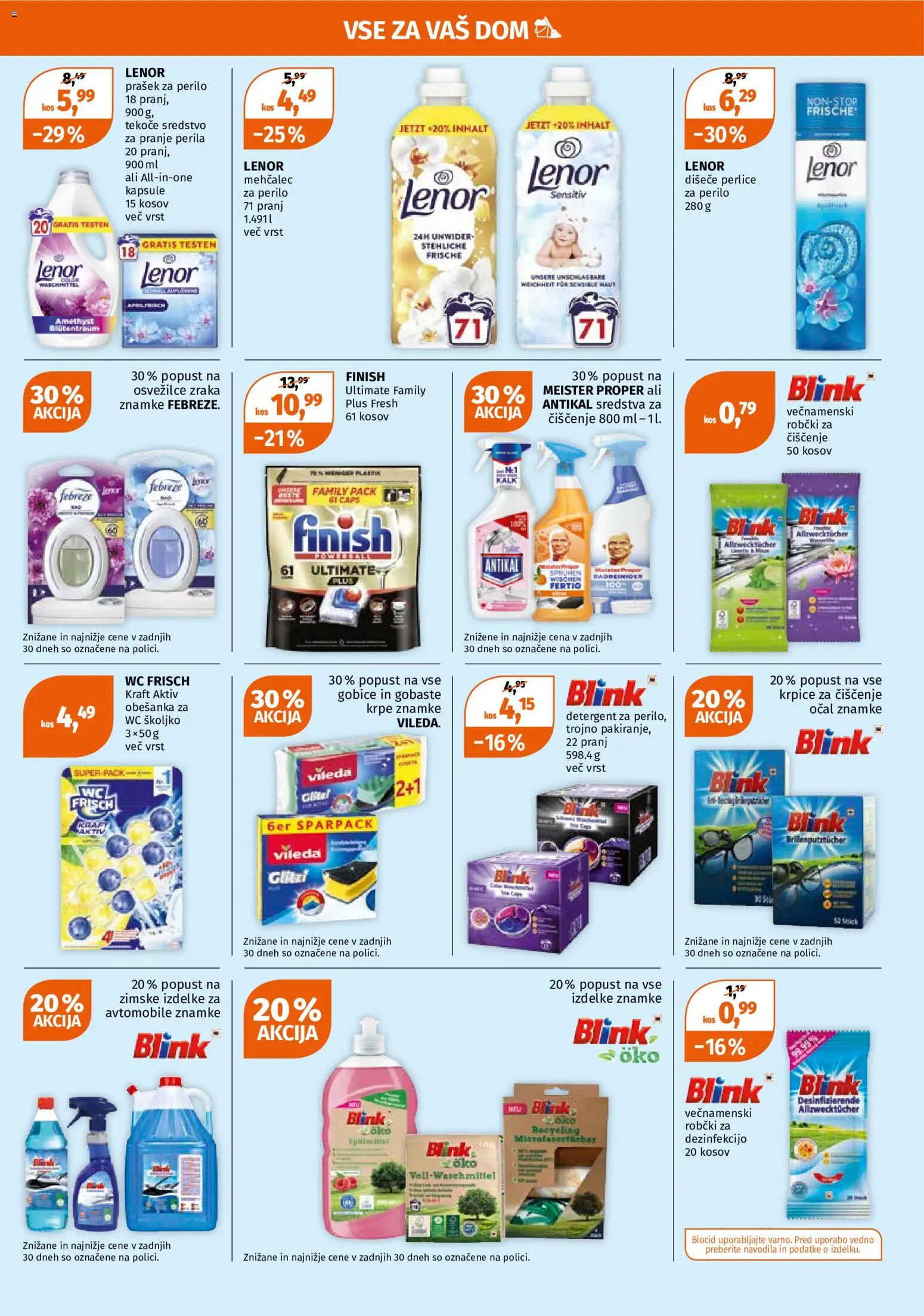 Novi Müller katalog ponudbe – veljaven od 02.11.2026 | Stran: 9 | Izdelki: Prašek, Mehčalec, Robčki, Detergent