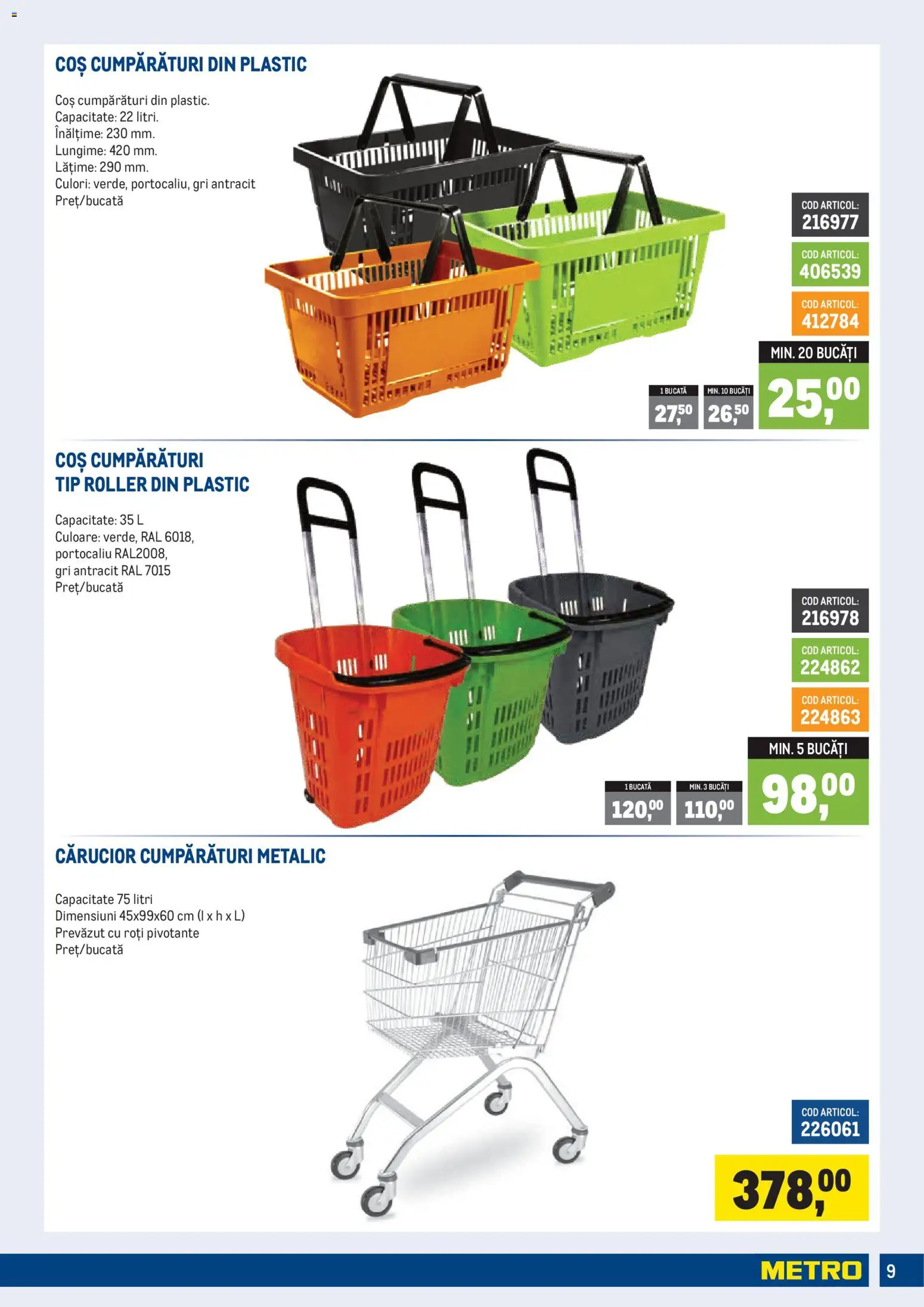 Noul catalog Metro – valabil de la 01.07.2026 | Pagină: 9 | Produse: Coș
