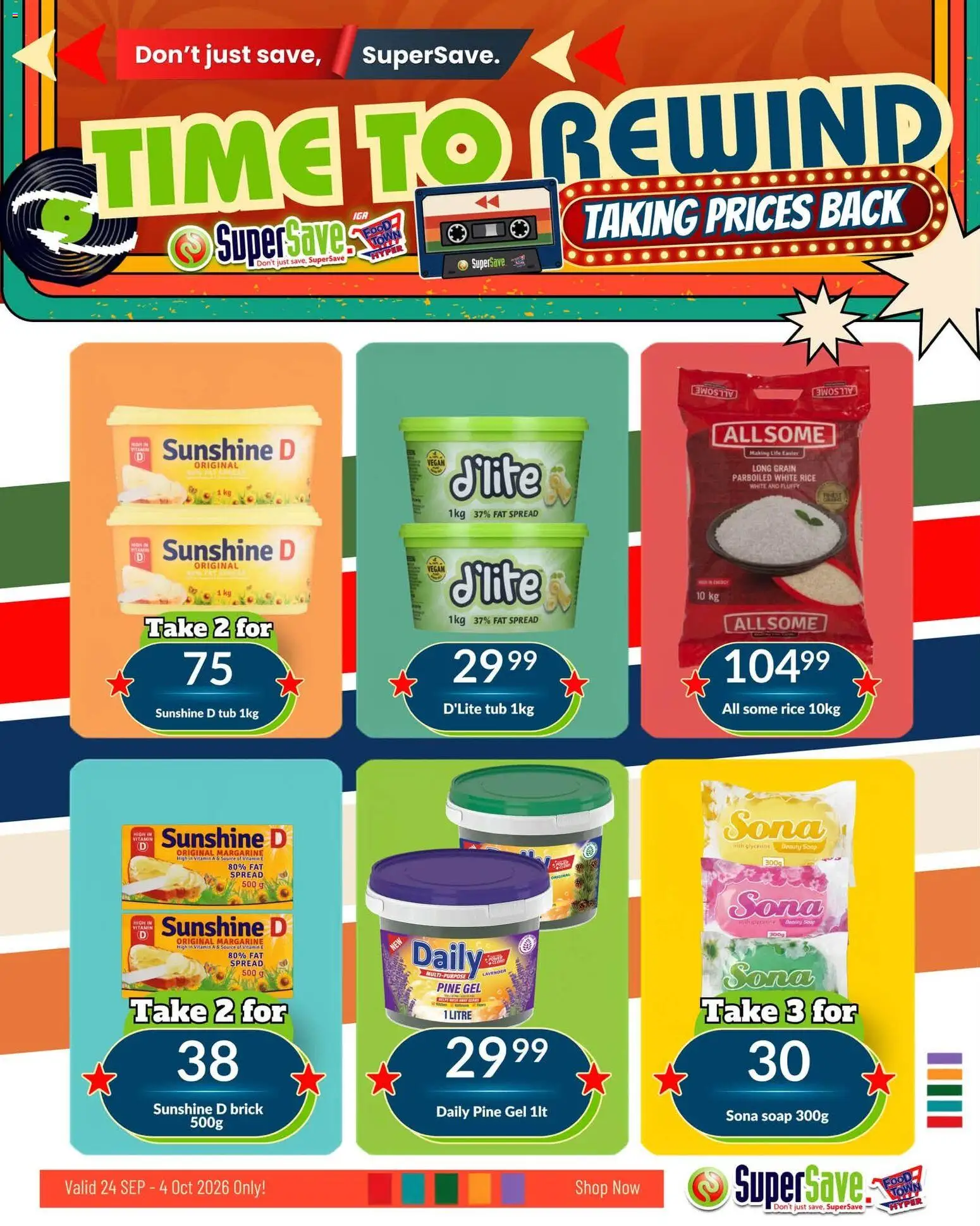New Super Save catalogue – valid from 24/09/2026 | Page: 46 | Products: Spread, Margarine, Rice, Soap