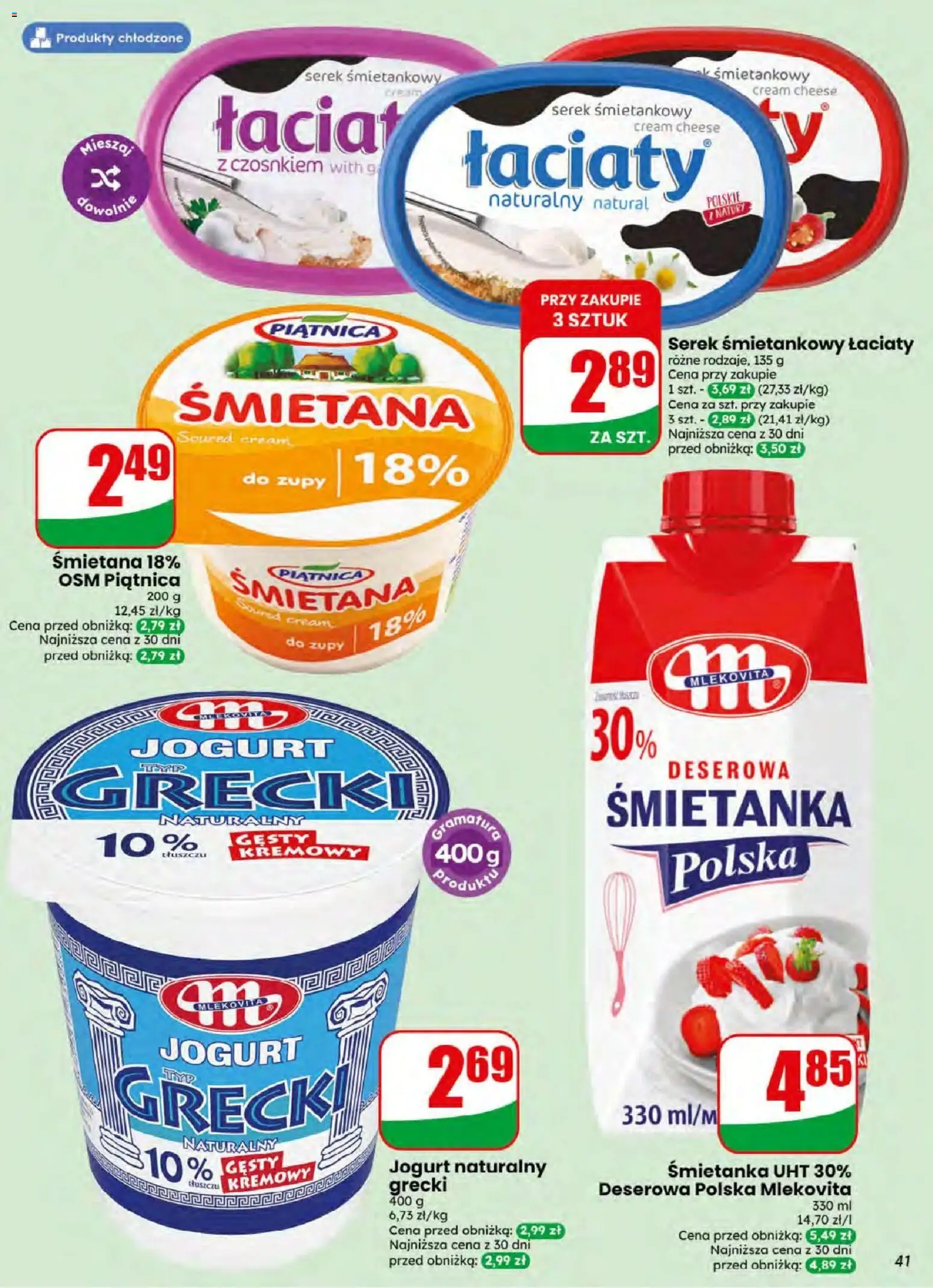 Dino gazetka od 08.07.2026 | Strona: 41 | Produkty: Cream cheese, Serek, Jogurt, Śmietana