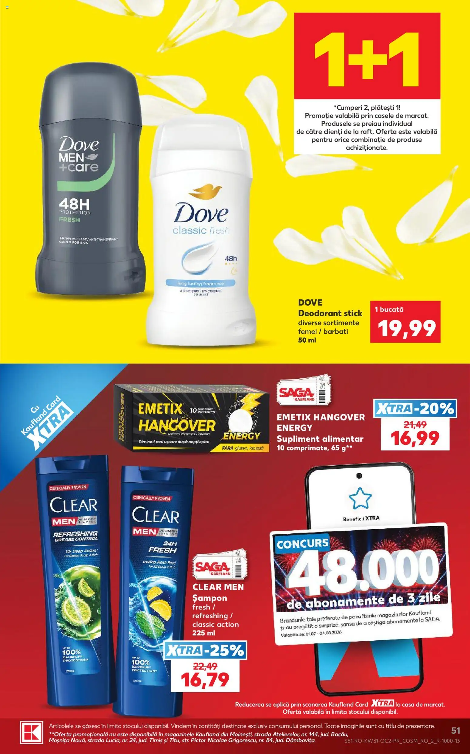 Kaufland RO akciós ujság - amely érvényes a következő dátumtól: 2026.07.29. | Oldal: 51 | Termékek: Sampon
