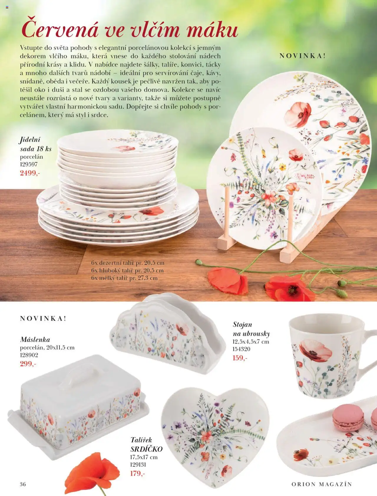 Orion katalog - Podzim/zima od 23.09.2025 | Strana: 36 | Produkty: Nádobí, Ubrousky, Talíř, Máslenka