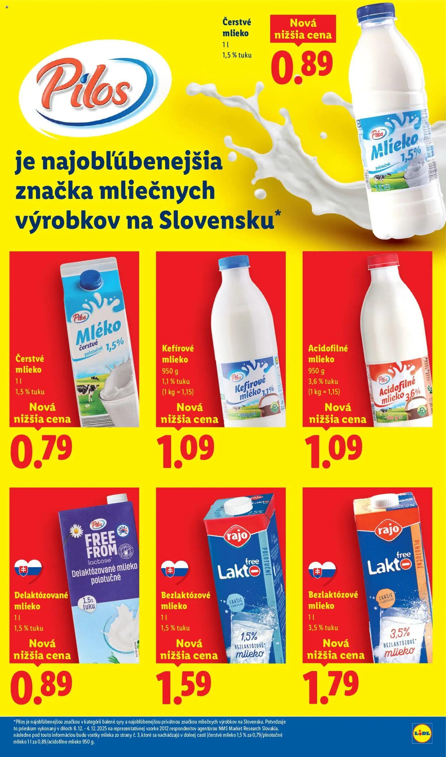 Nové Lidl akcie – leták je platný od 03.07.2026 | Strana: 5 | Produkty: Mlieko