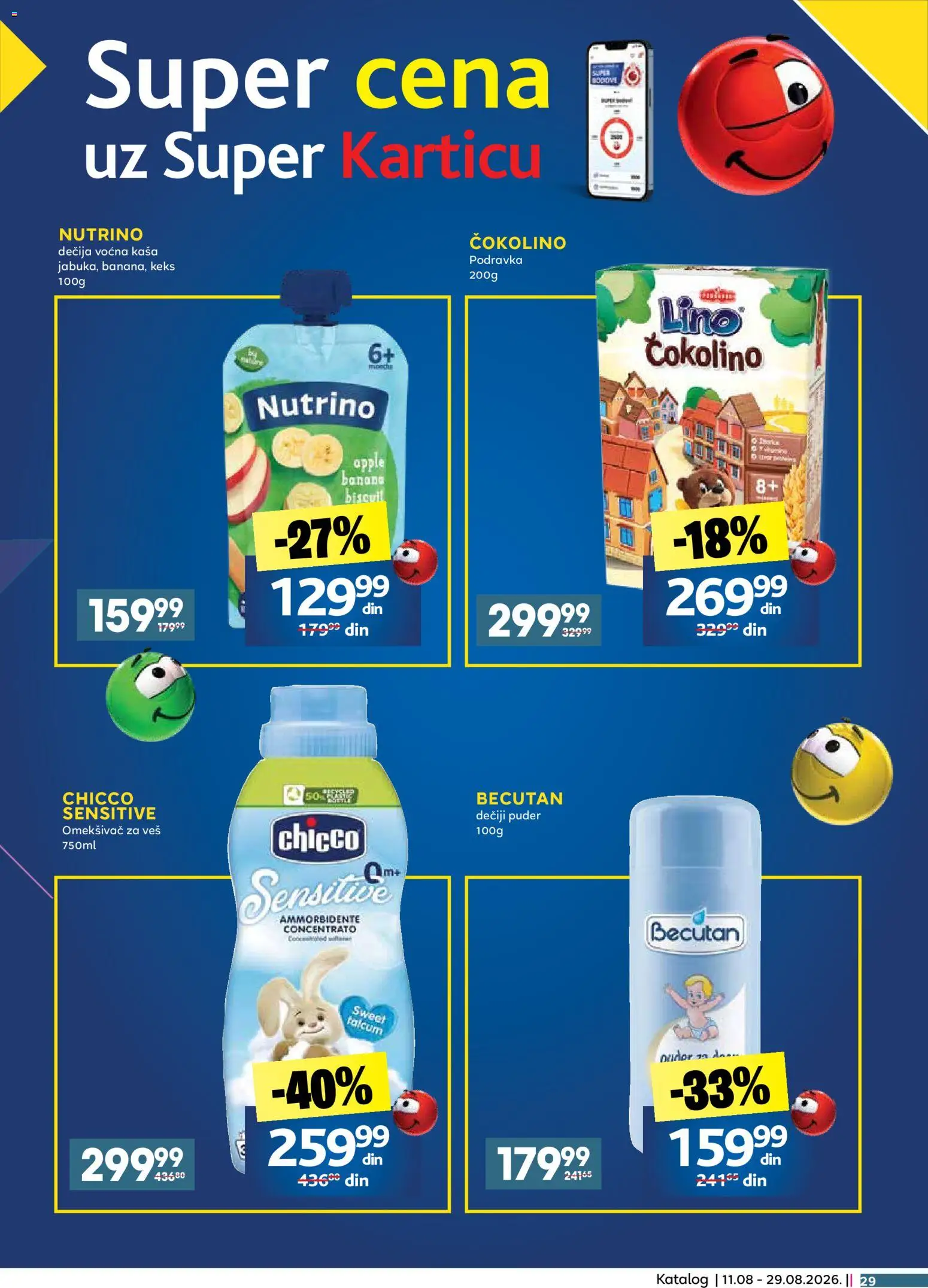 Idea katalog - važi od 11.08.2026 | Strana: 29 | Proizvode: Kaša, Omekšivač, Puder, Omekšivač za veš