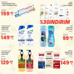 19 Haziran 2026 tarihinden itibaren geçerli olan Sarıyer kataloğu önizlemesi | Sayfa: 36 | Ürünler: Şampuan, Fırça, Duş jeli, Diş fırçası