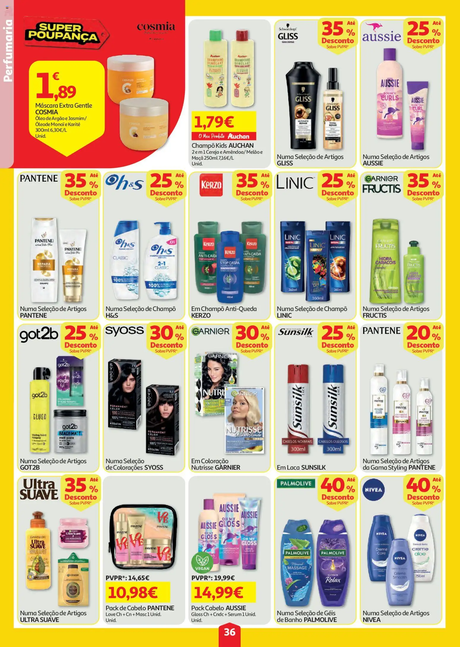 Auchan folheto │ válido de 23/07/2026 | Página: 36 | Produtos: Óleo, Maça, Melão, Creme