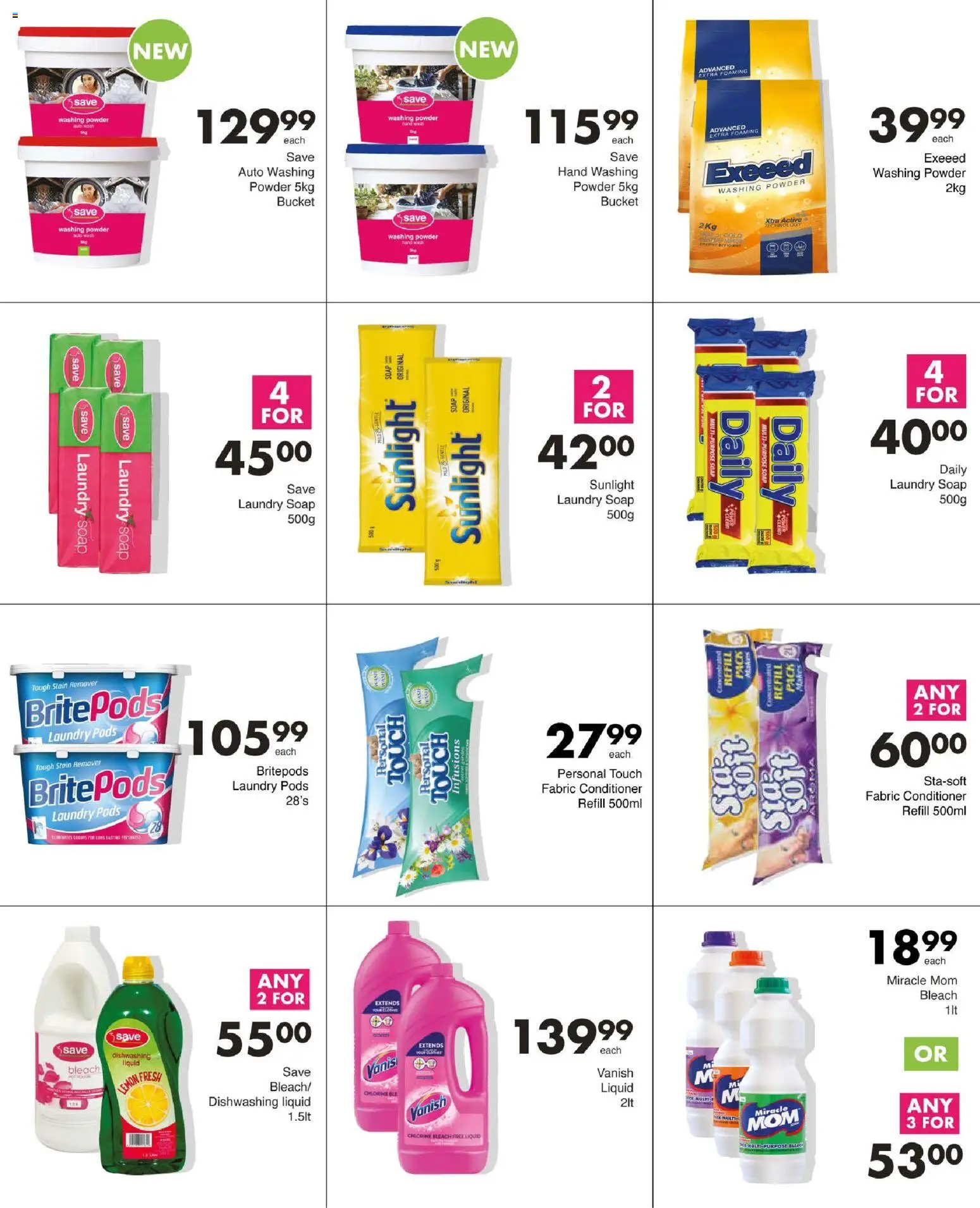 New Save catalogue – valid from 11.06.2026 | Page: 73 | Products: Powder, Stain remover, Lemon, Dishwashing liquid