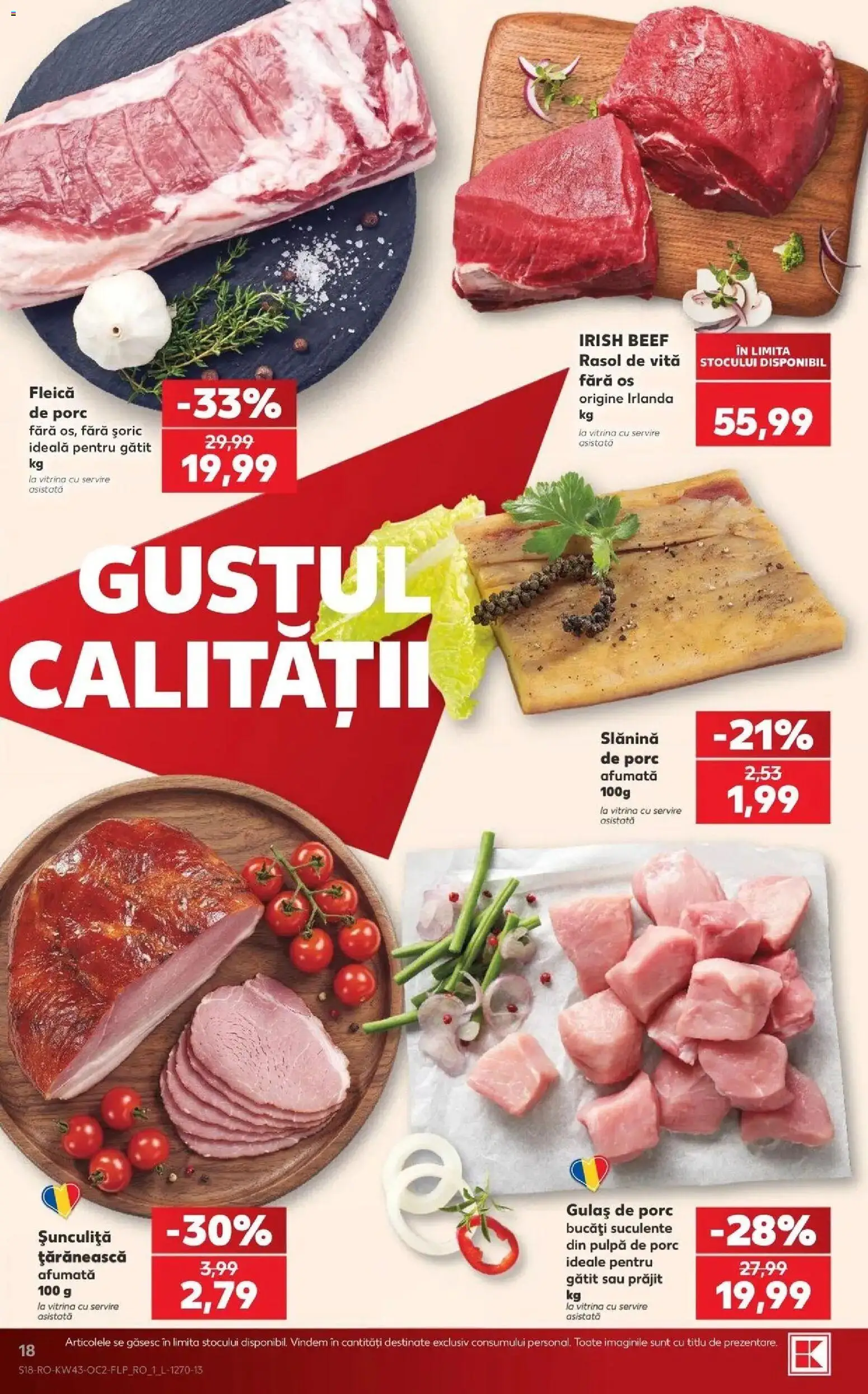 Kaufland Viseu de Sus 21.10.2026 - Revista si Oferta | Pagină: 18 | Produse: Vită, Vitrină, Rasol, Fleică