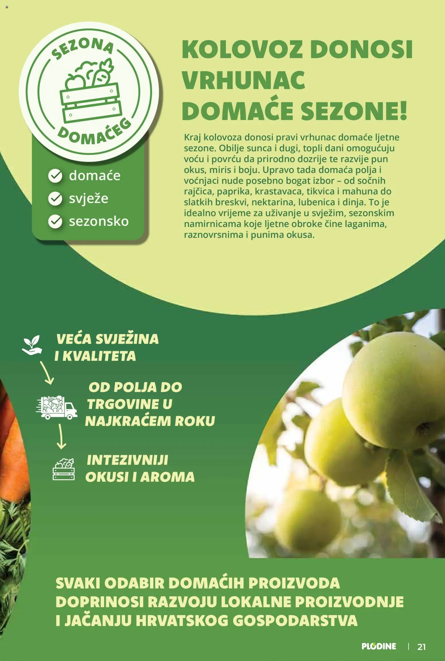 Plodine katalog | vrijedi od 19.08.2026 | Stranica: 21 | Proizvodi: Mahuna, Miris, Tikvica, Voće