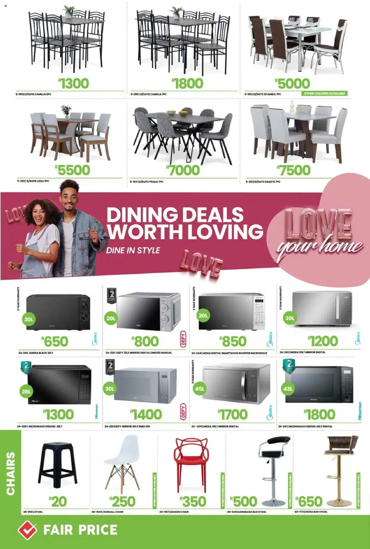 New Fair Price catalogue – valid from 01/02/2026 | Page: 22 | Products: Stool, Chair, Mirror, Bar stool